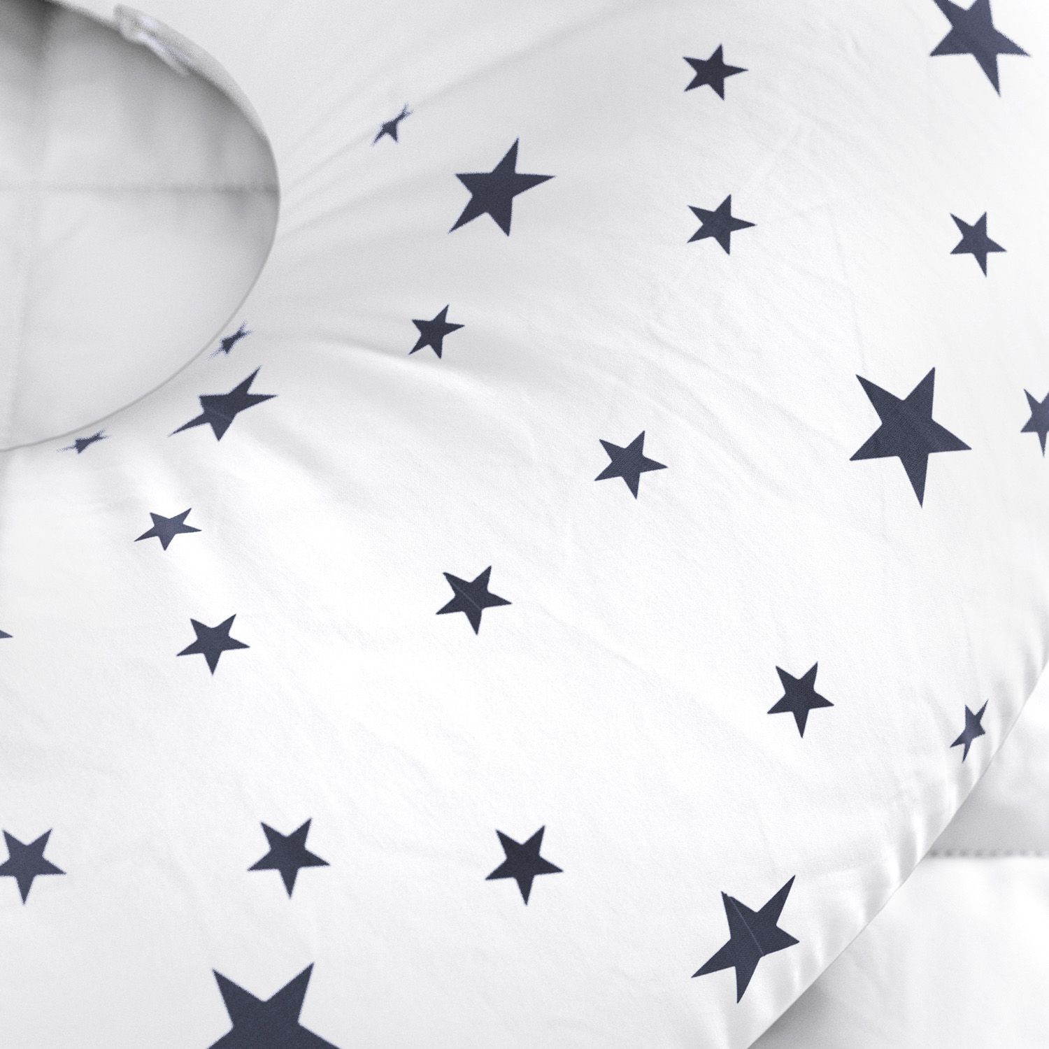 Almofada Amamentação Dupla Face Nuvem Estrelinha Rosa