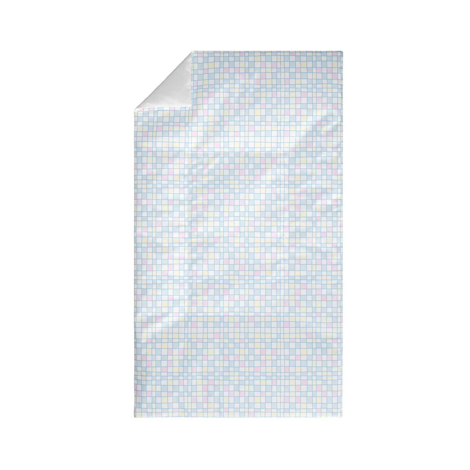 Edredom de Berço Quadriculado Colorido