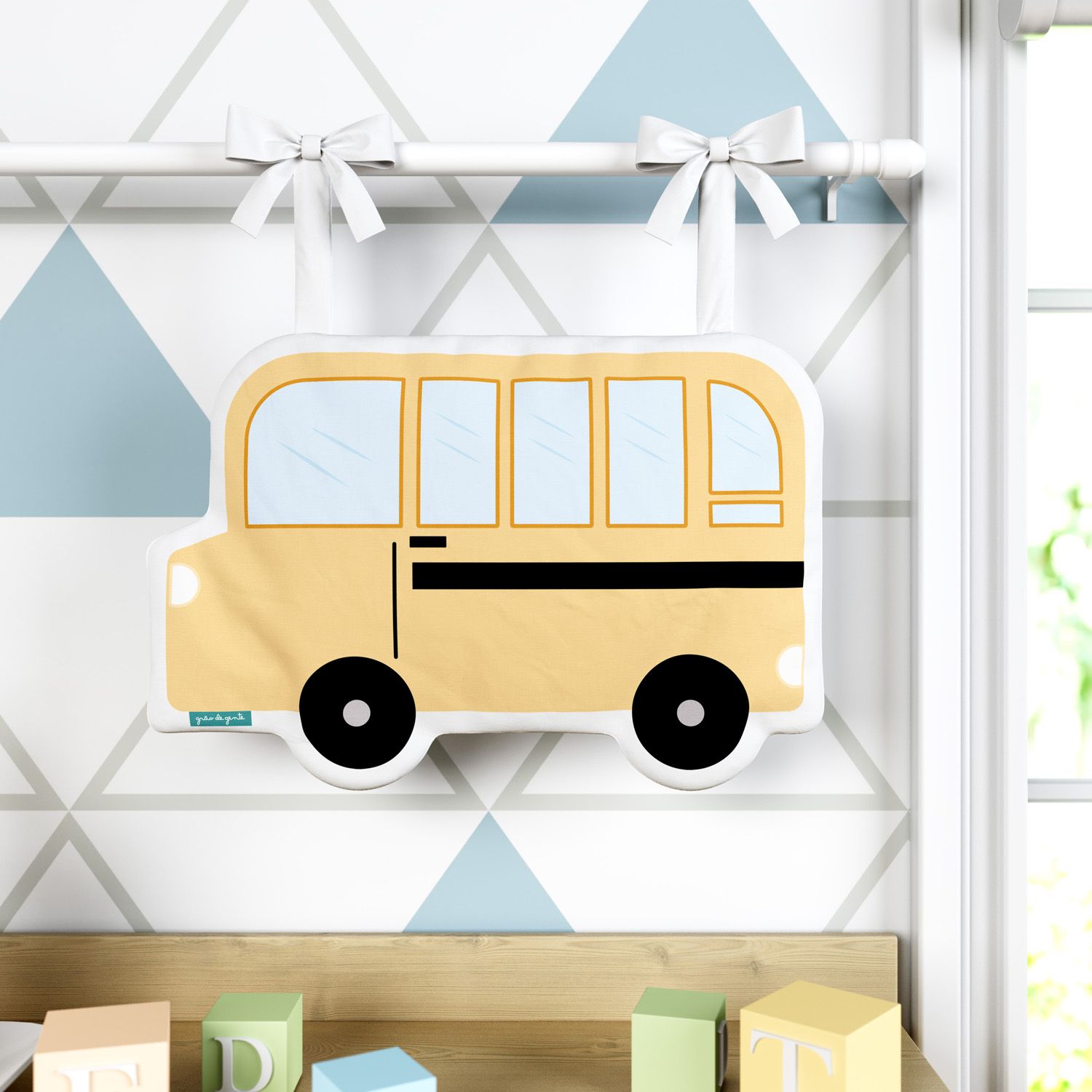 Porta Fraldas Ônibus Escolar Amarelo