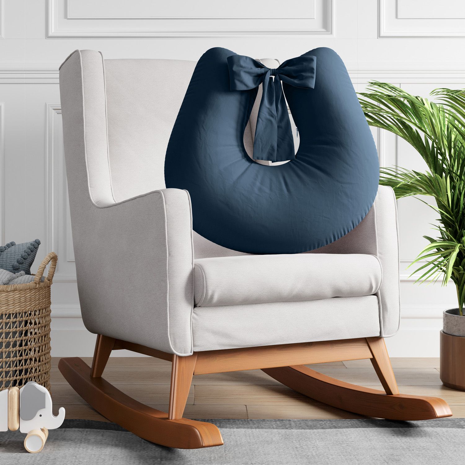 Almofada Amamentação com Laço Amarelo