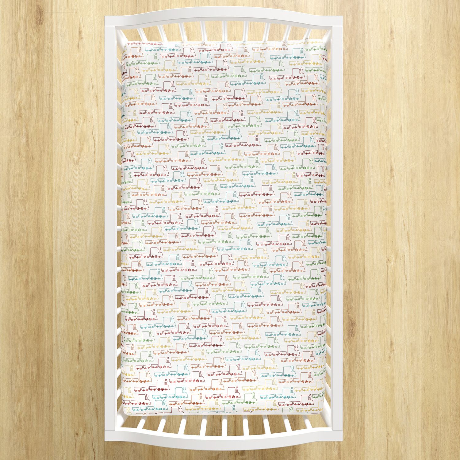 Lençol Berço com Elástico Trenzinho Piuí