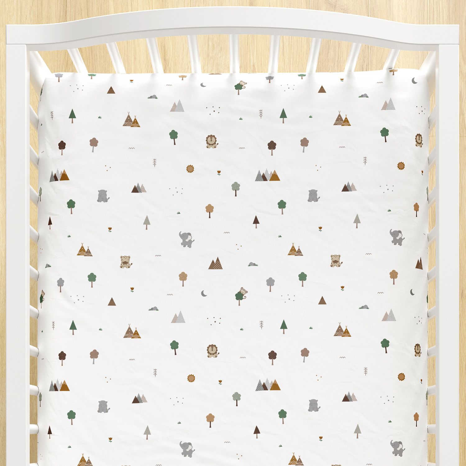 Lençol Berço com Elástico Savana Baby