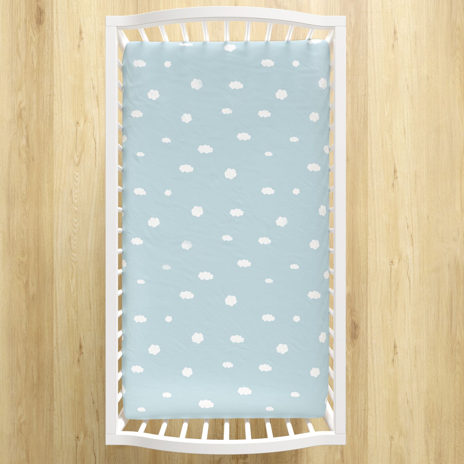 Lençol Berço com Elástico Nuvem Céu Azul