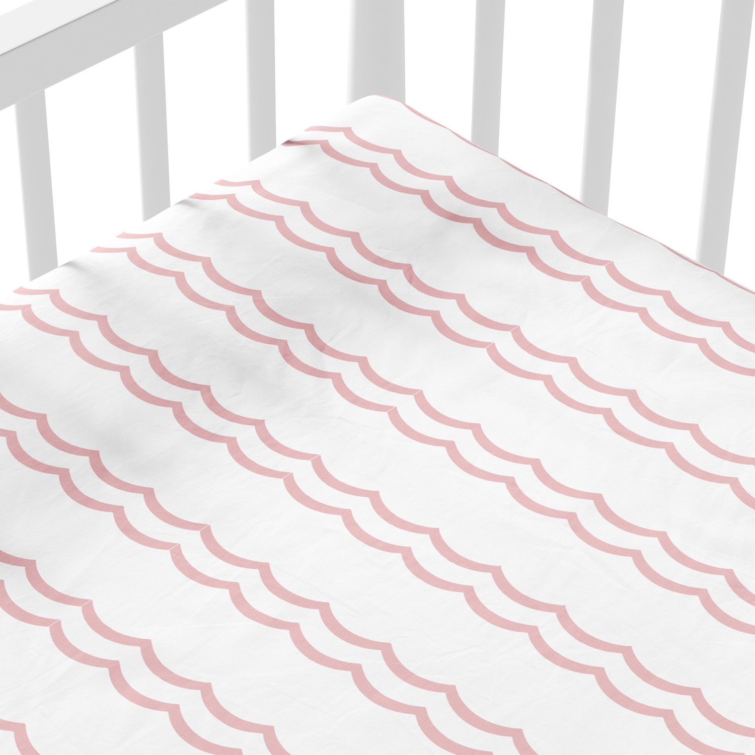 Lençol Berço com Elástico Ondinha Cinza