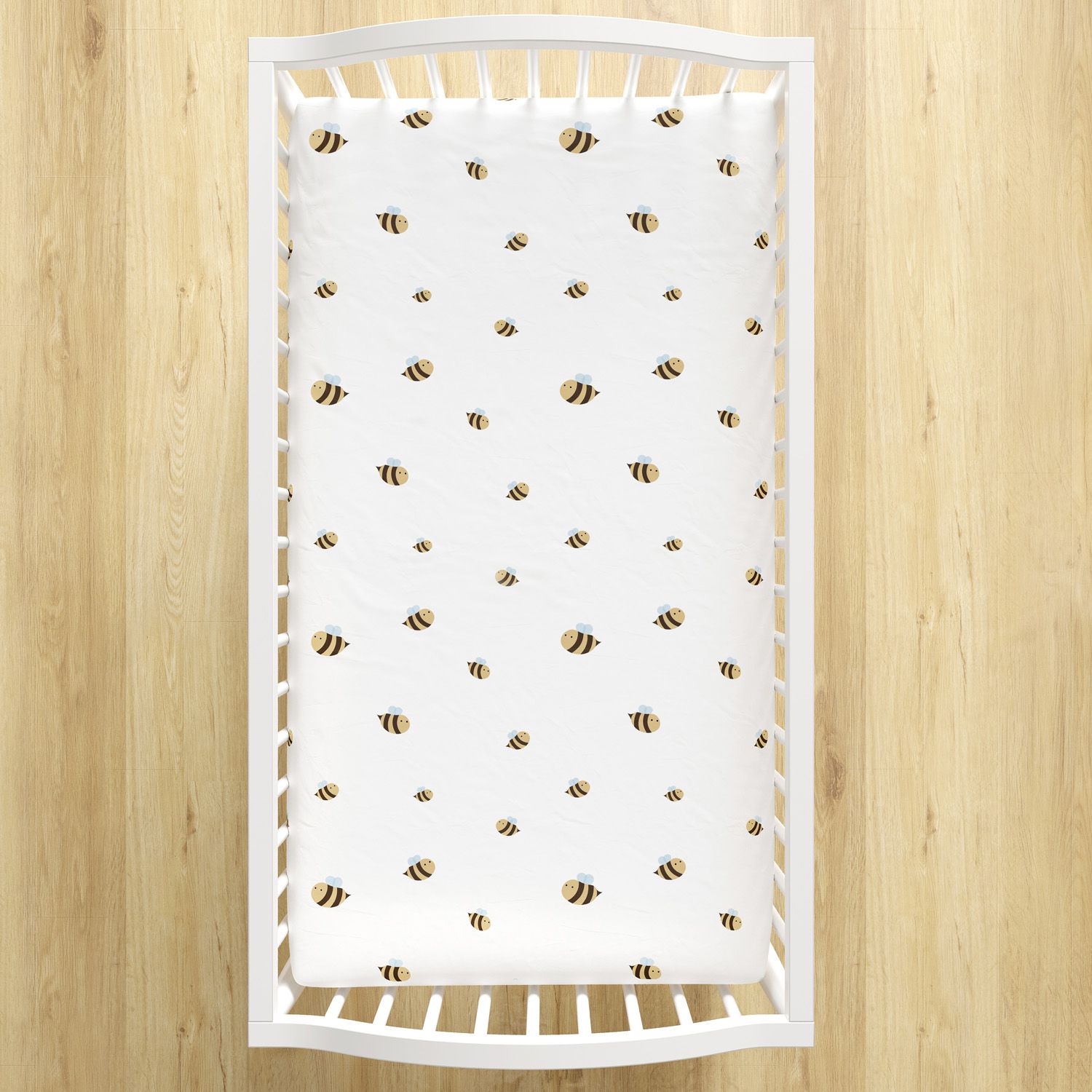 Lençol Berço com Elástico Abelhinha
