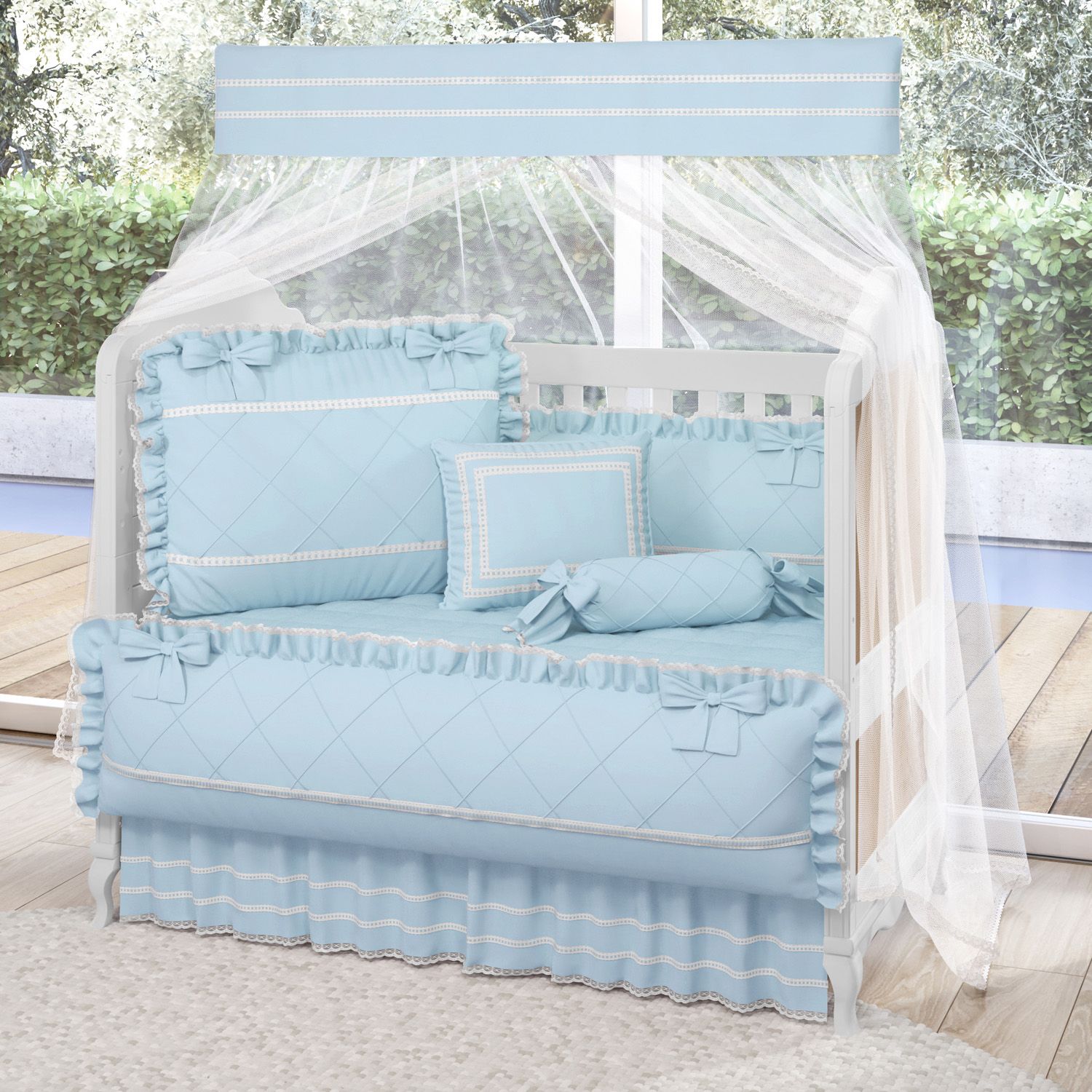 Kit Berço Branco Clássico