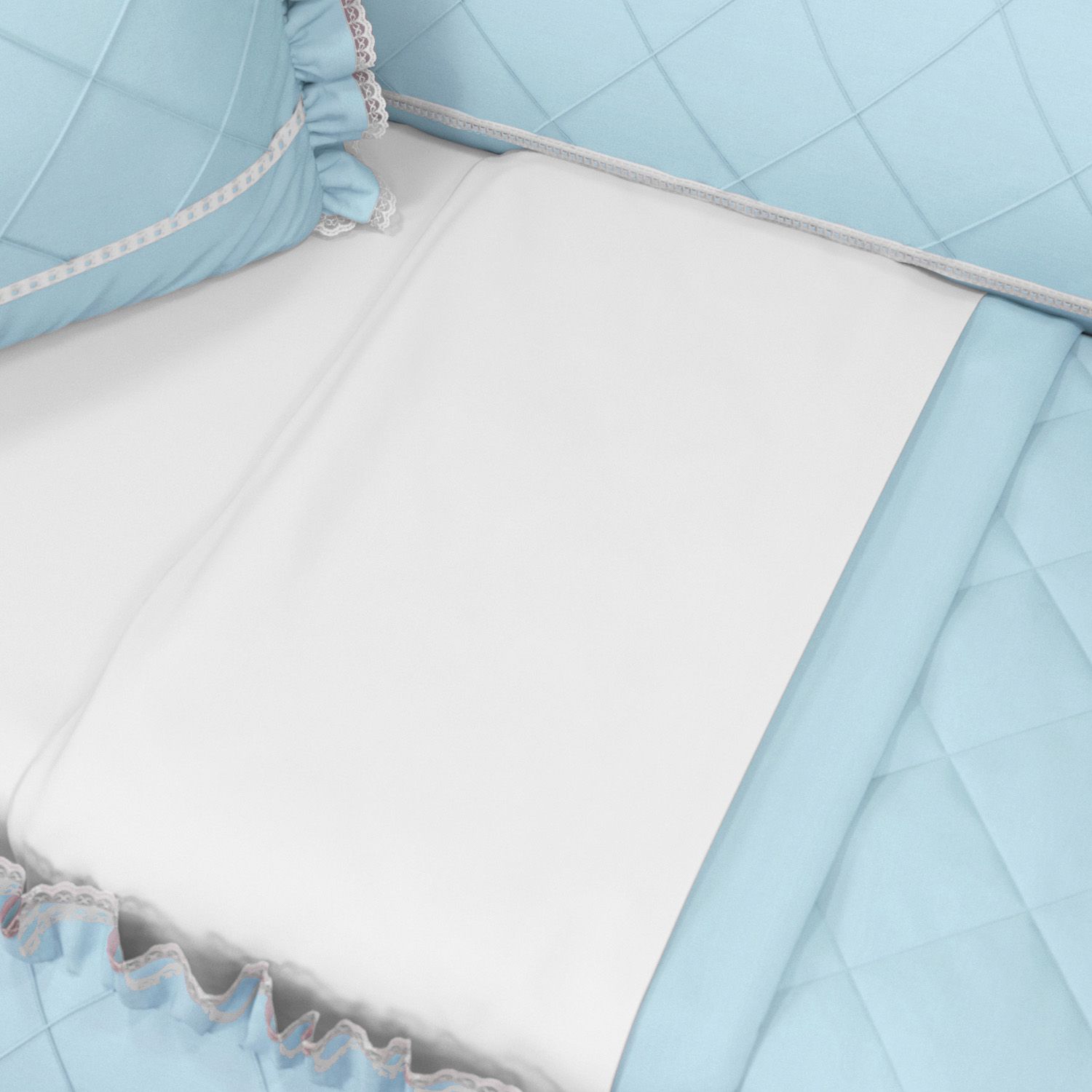 Kit Berço Branco Clássico