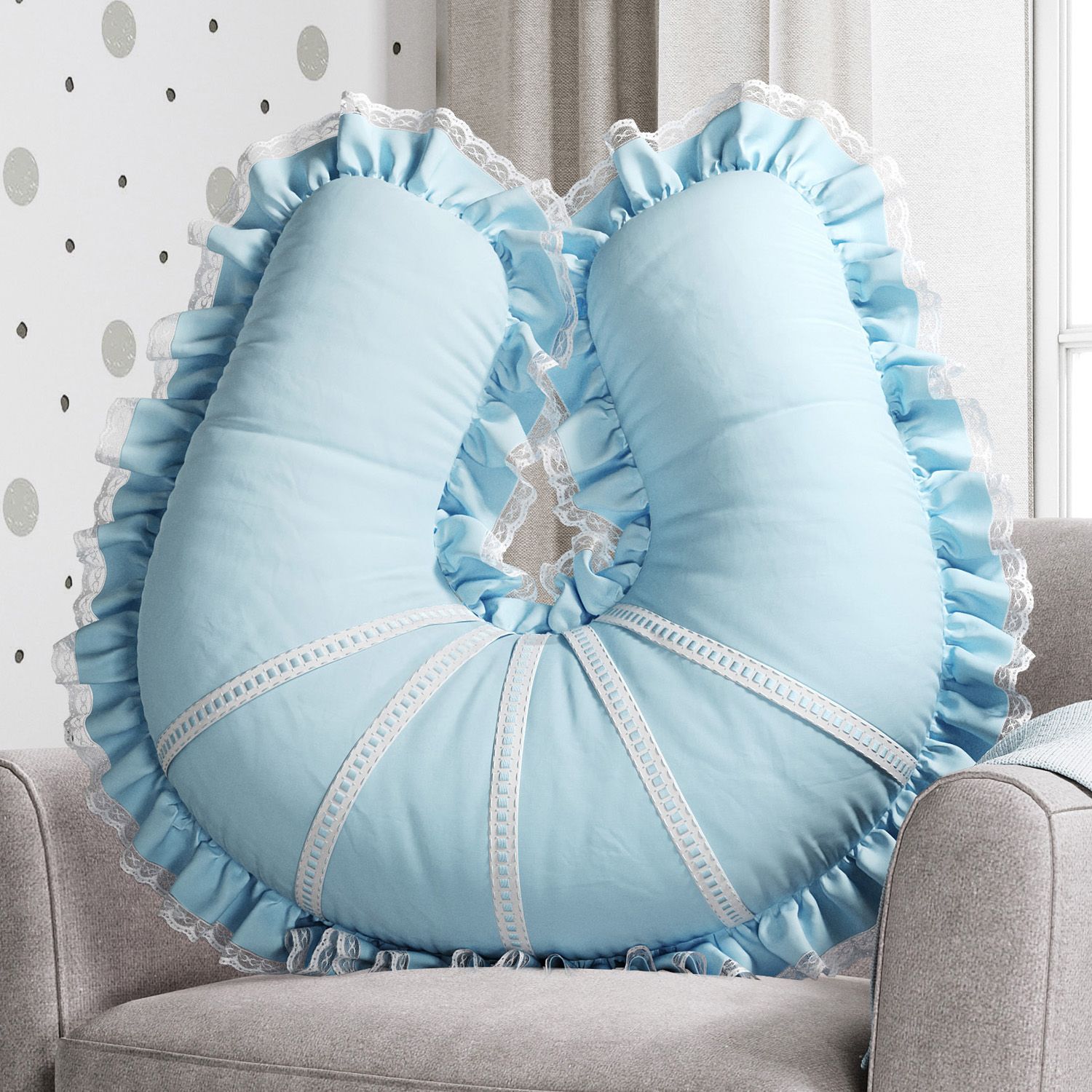 Almofada Amamentação Branco Clássico