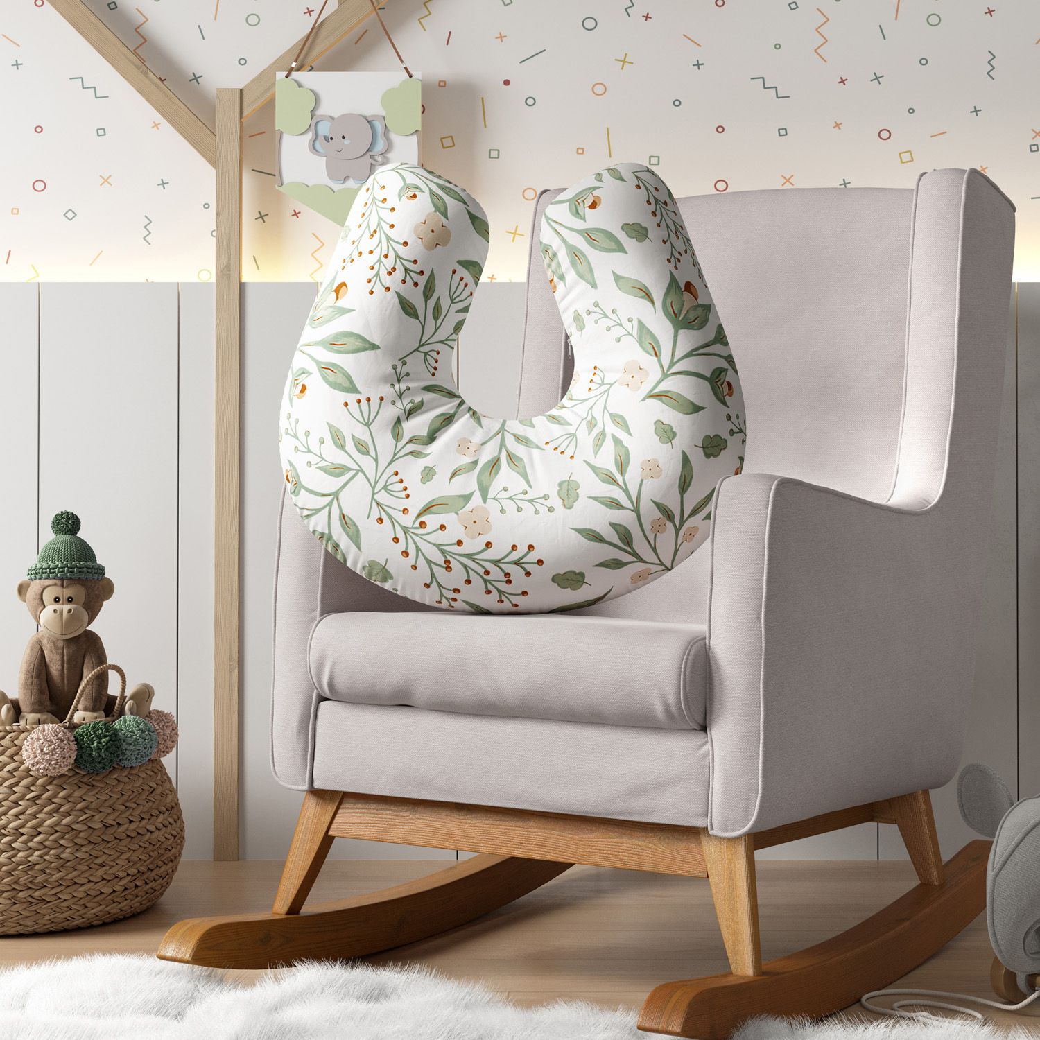 Almofada Amamentação Bosque Verde