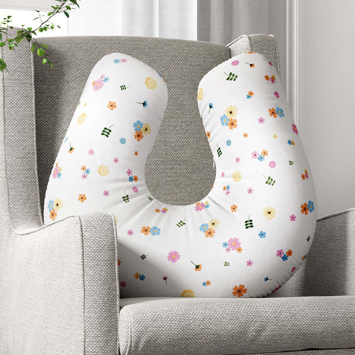 Almofada Amamentação Floral