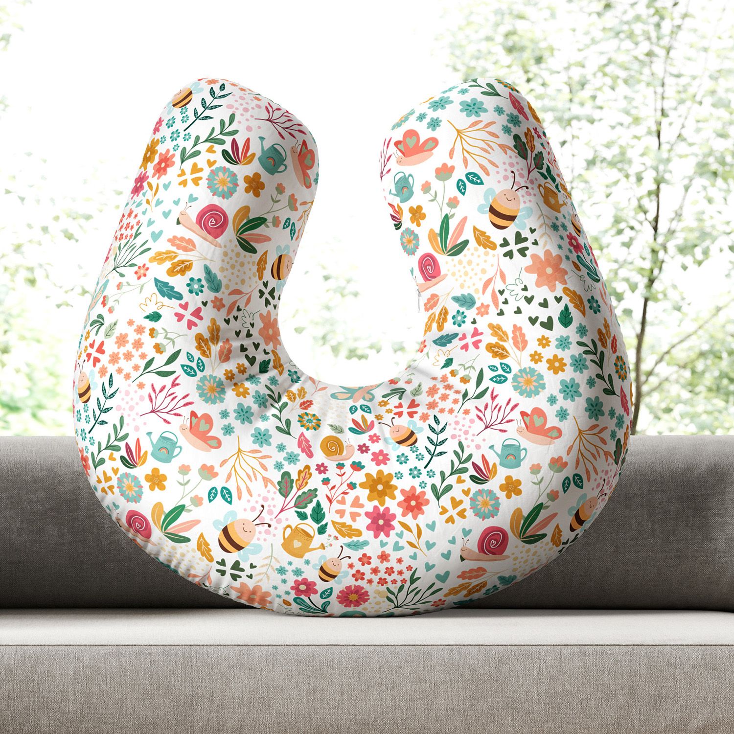 Almofada Amamentação Jardim Encantado