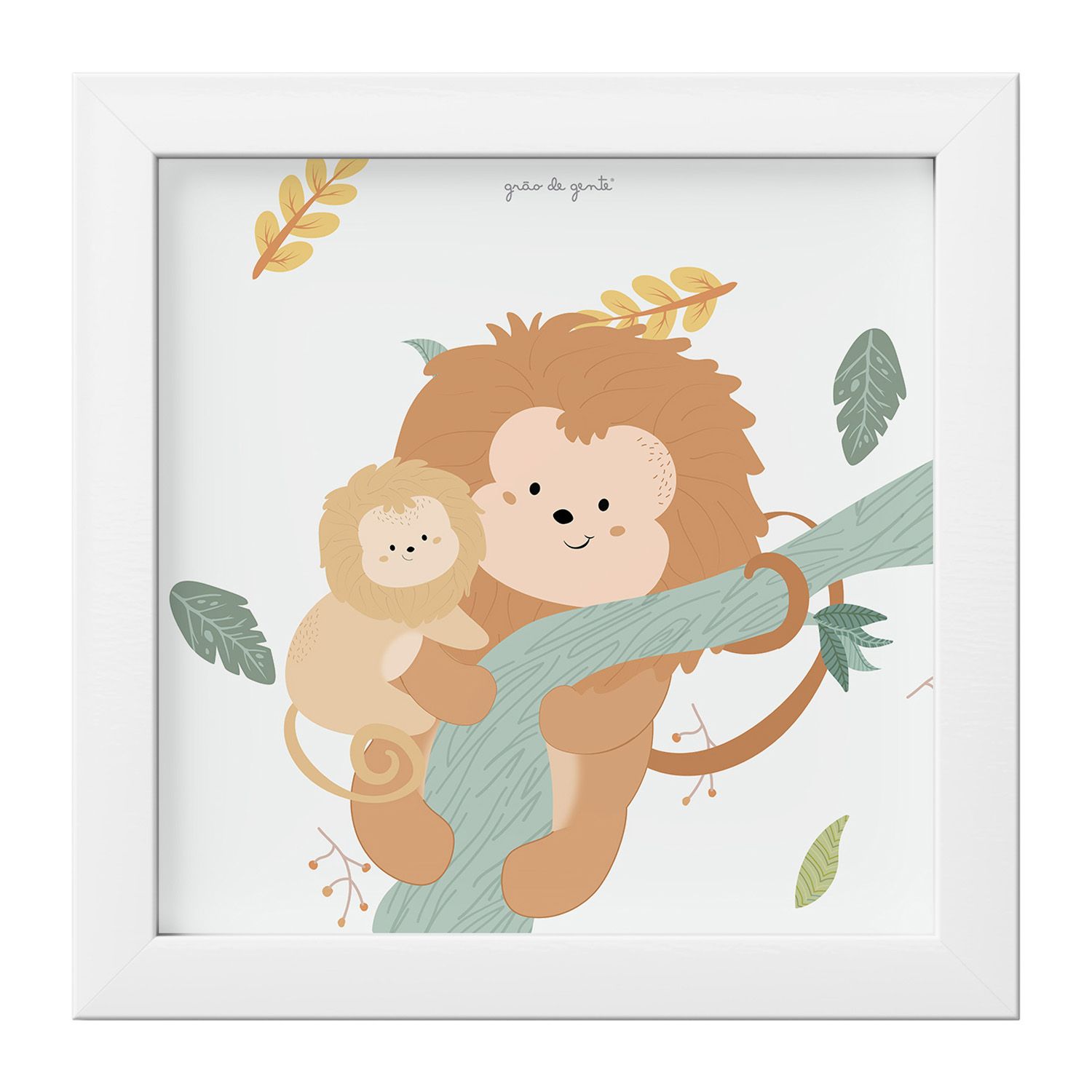 Quadro Amiguinho Mico-Leão-Dourado 18cm