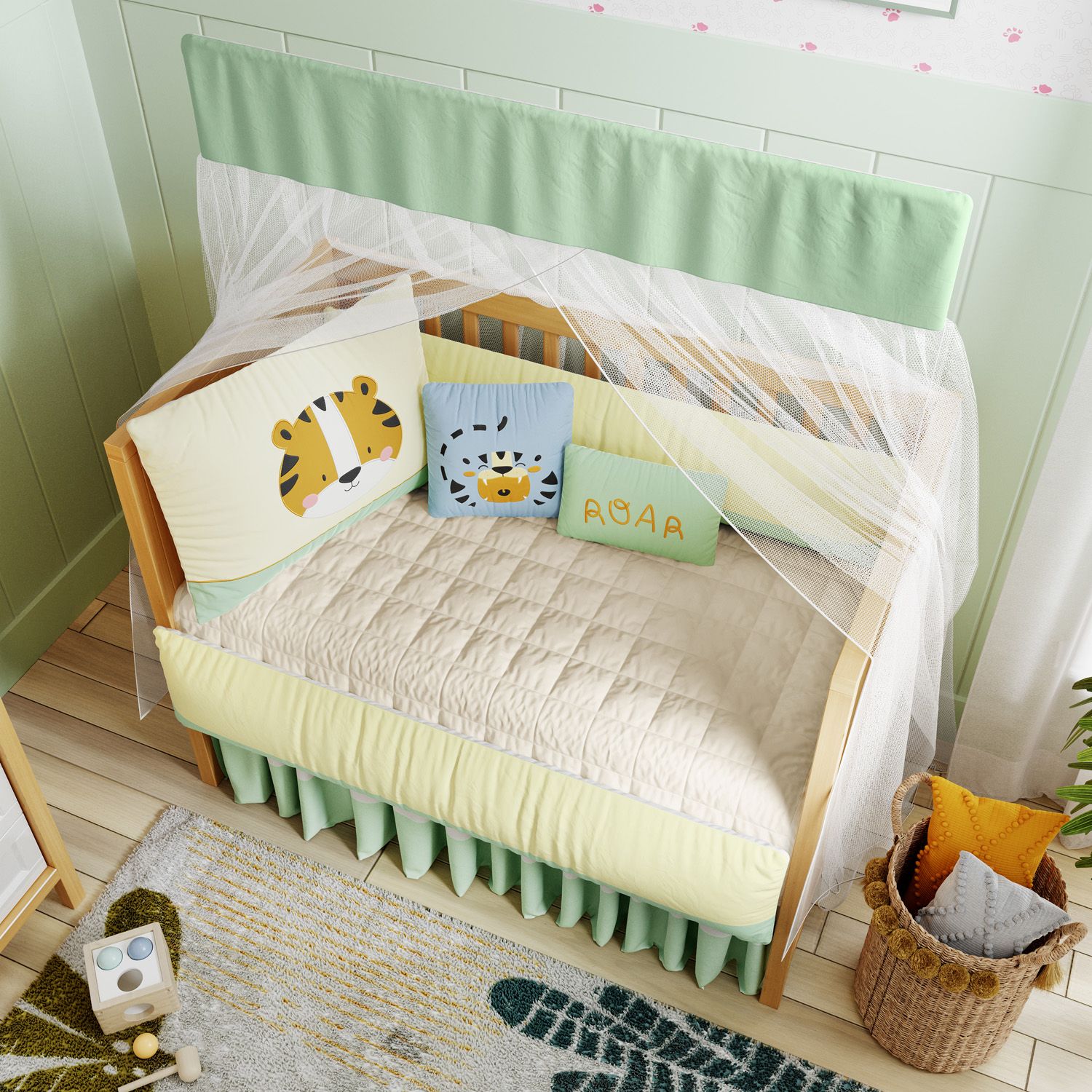 Kit Berço Carinha de Tigre