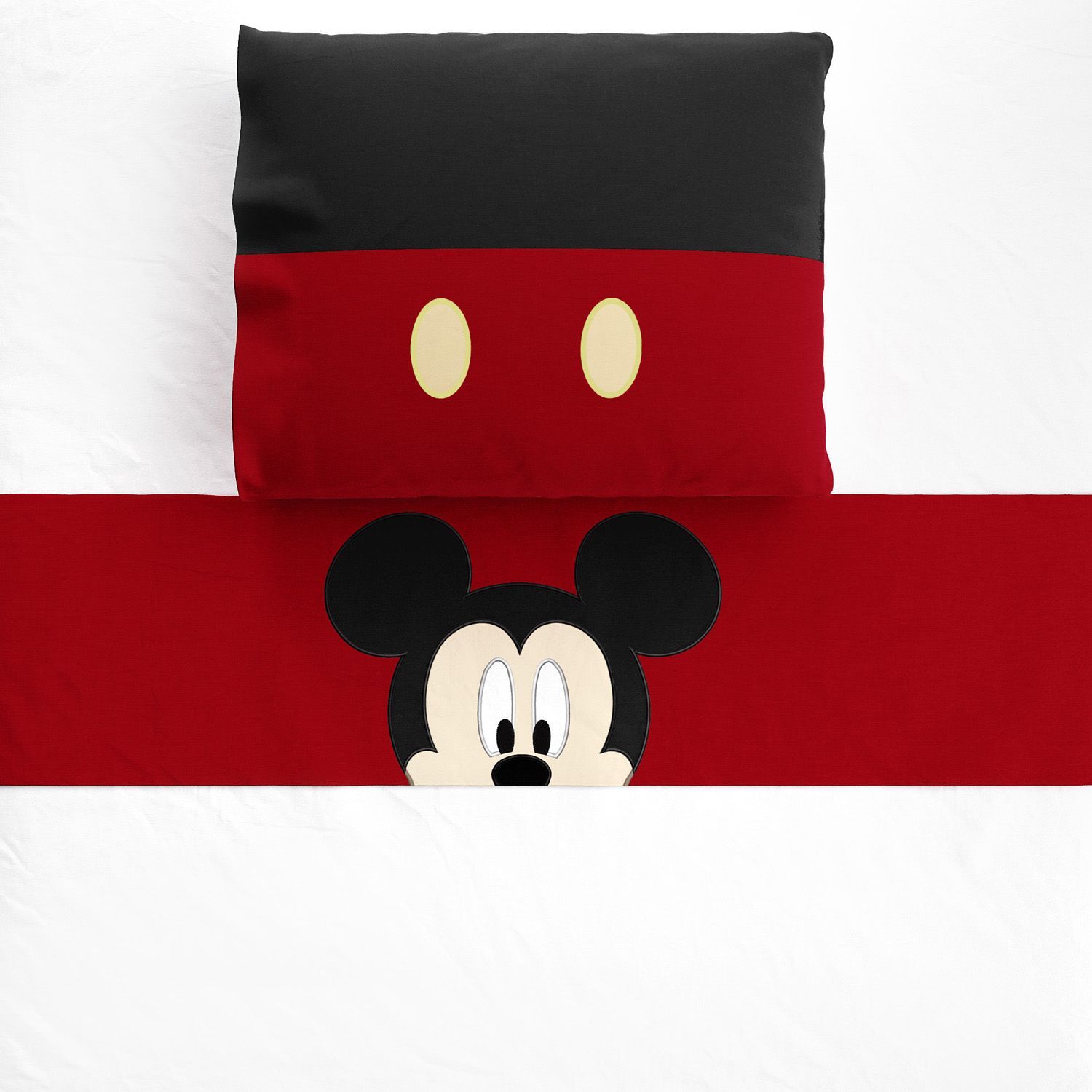 Jogo de Lençol Berço Amiguinho Mickey Mouse 3 Peças