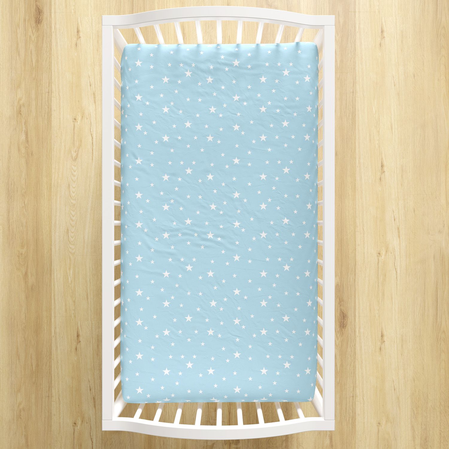 Lençol Berço com Elástico Estrela Rosa