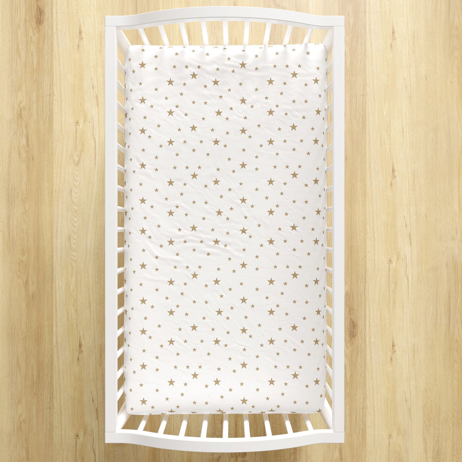 Lençol Berço com Elástico Estrela Rosa