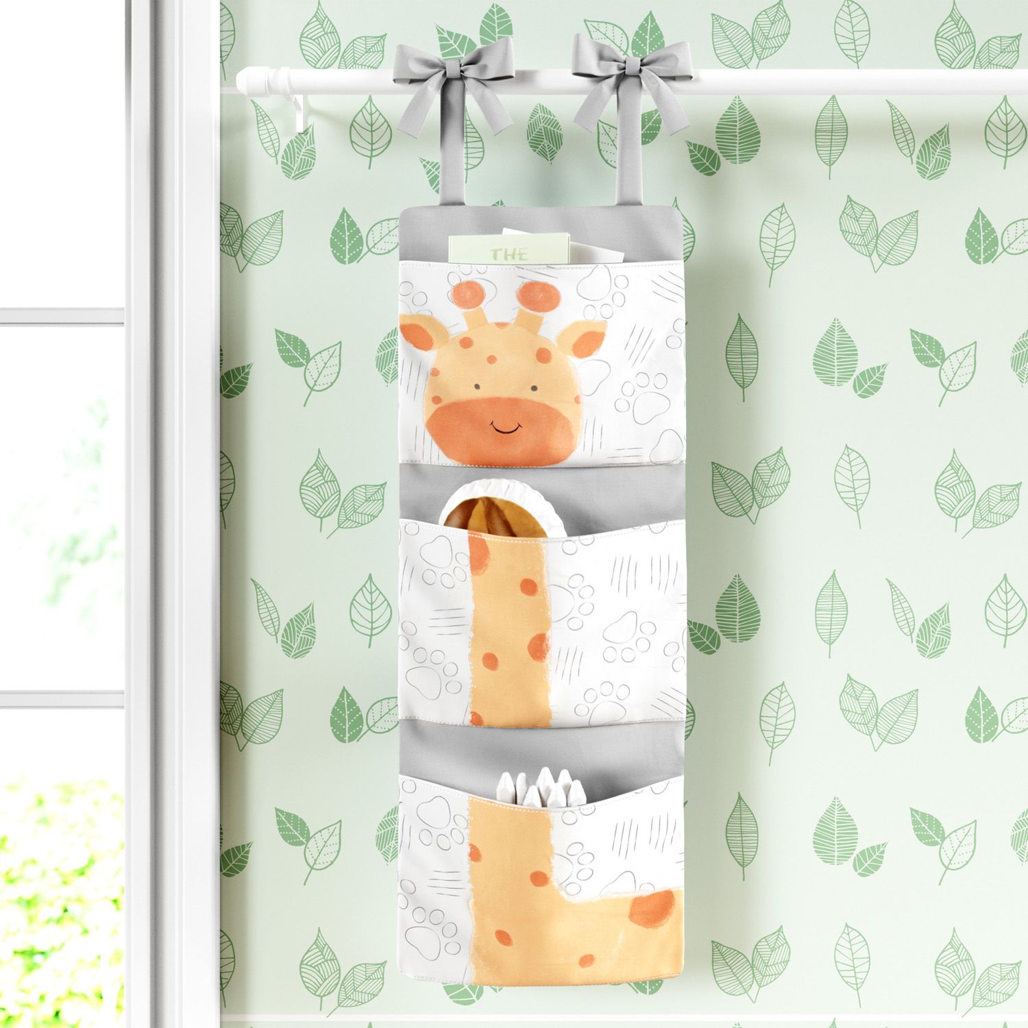 Organizador de Berço Amiguinha Girafa Aquarela