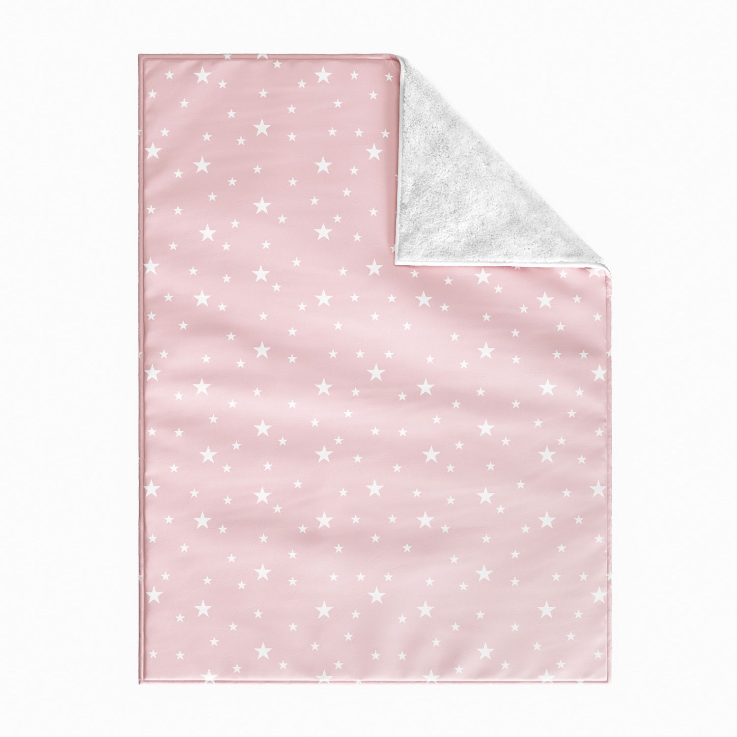 Manta Dupla Face com Soft Estrelinhas Rosa 1M