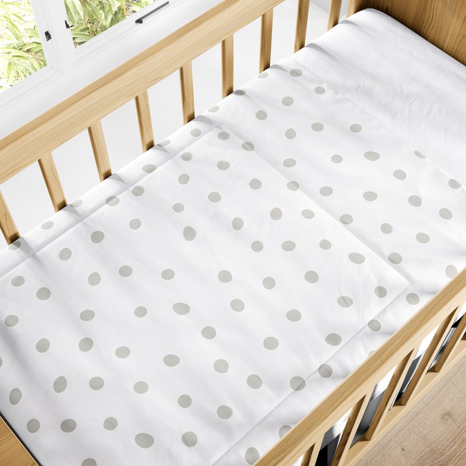 Edredom de Berço Maxi Poá Rosa