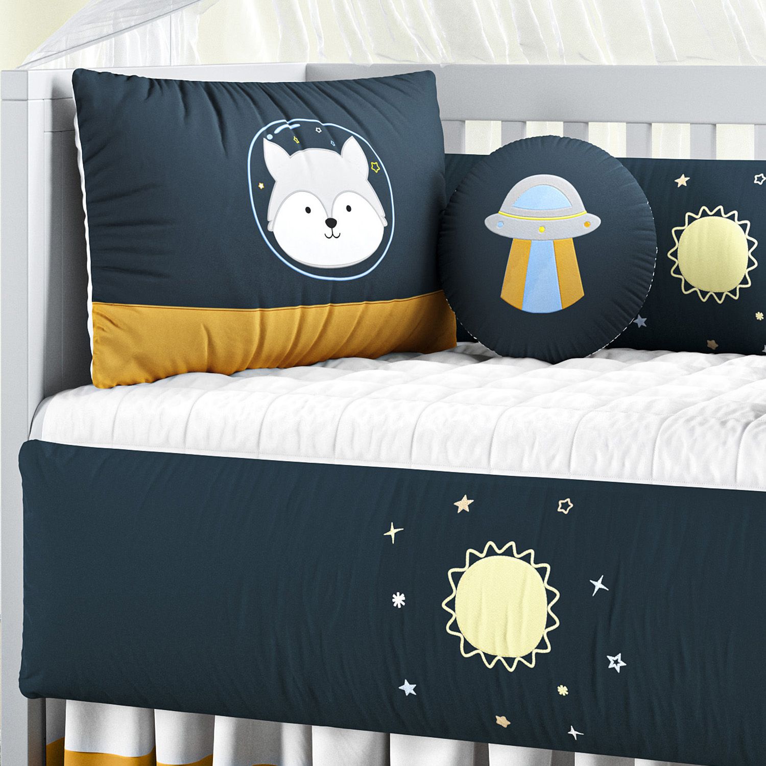 Kit Berço Lobinho Astronauta