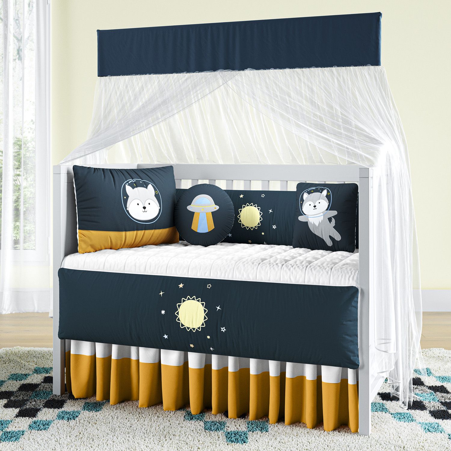 Kit Berço Lobinho Astronauta