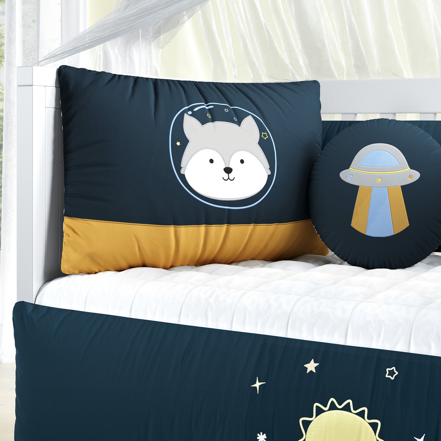 Kit Berço Lobinho Astronauta