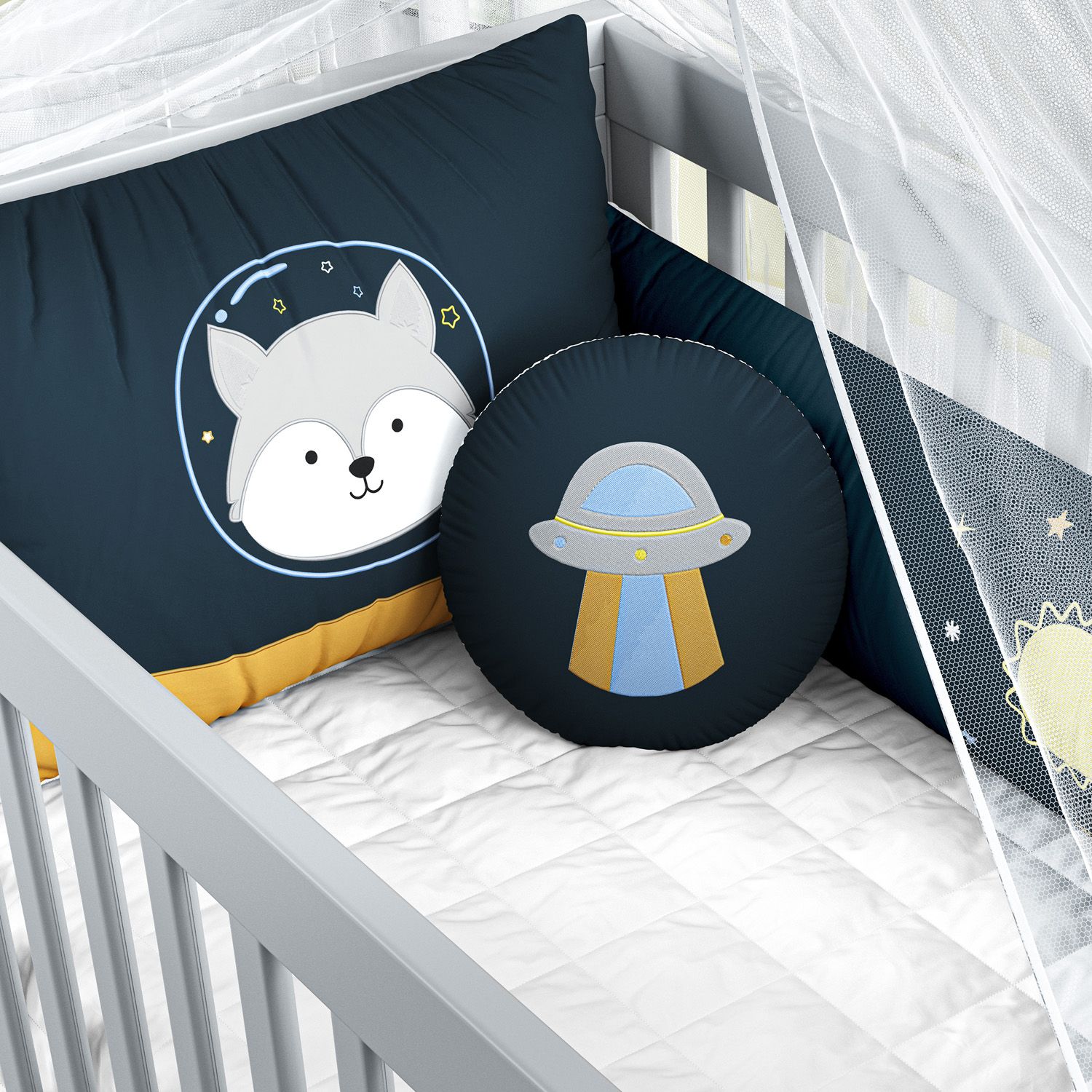 Kit Berço Lobinho Astronauta