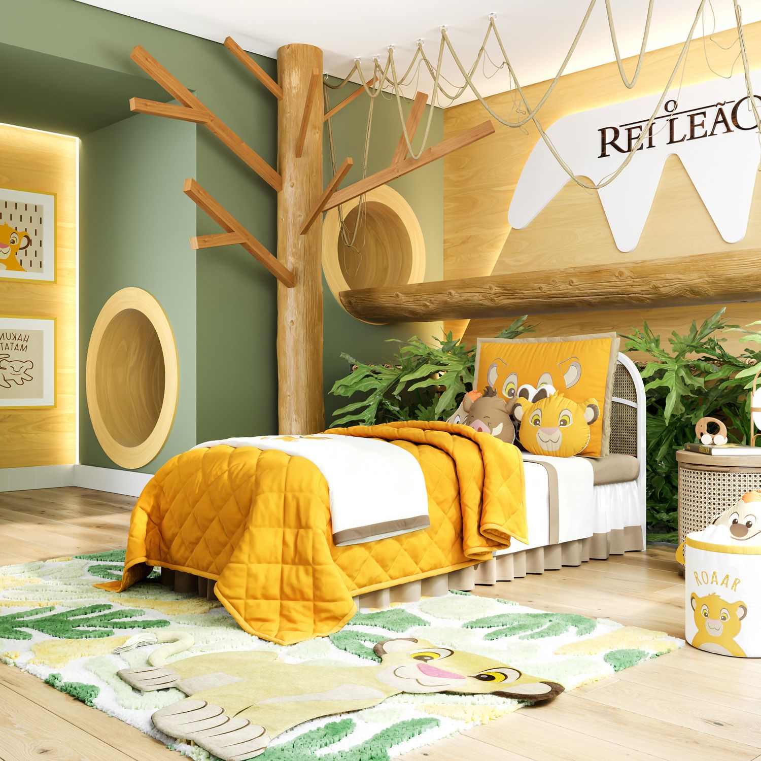 Edredom Infantil Solteiro Amarelo Mostarda