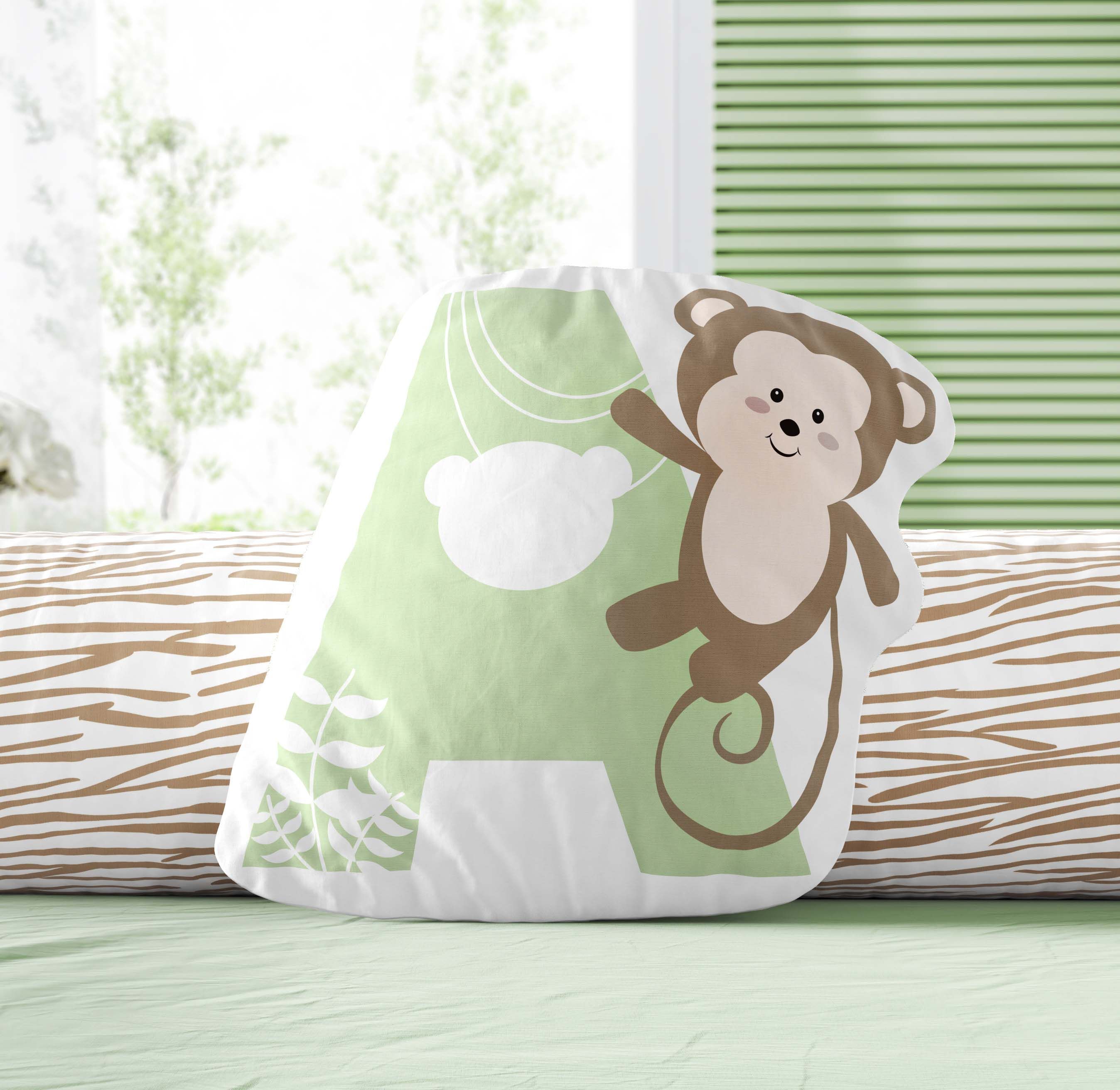 Almofada Amiguinhos Safári Letras de A a Z