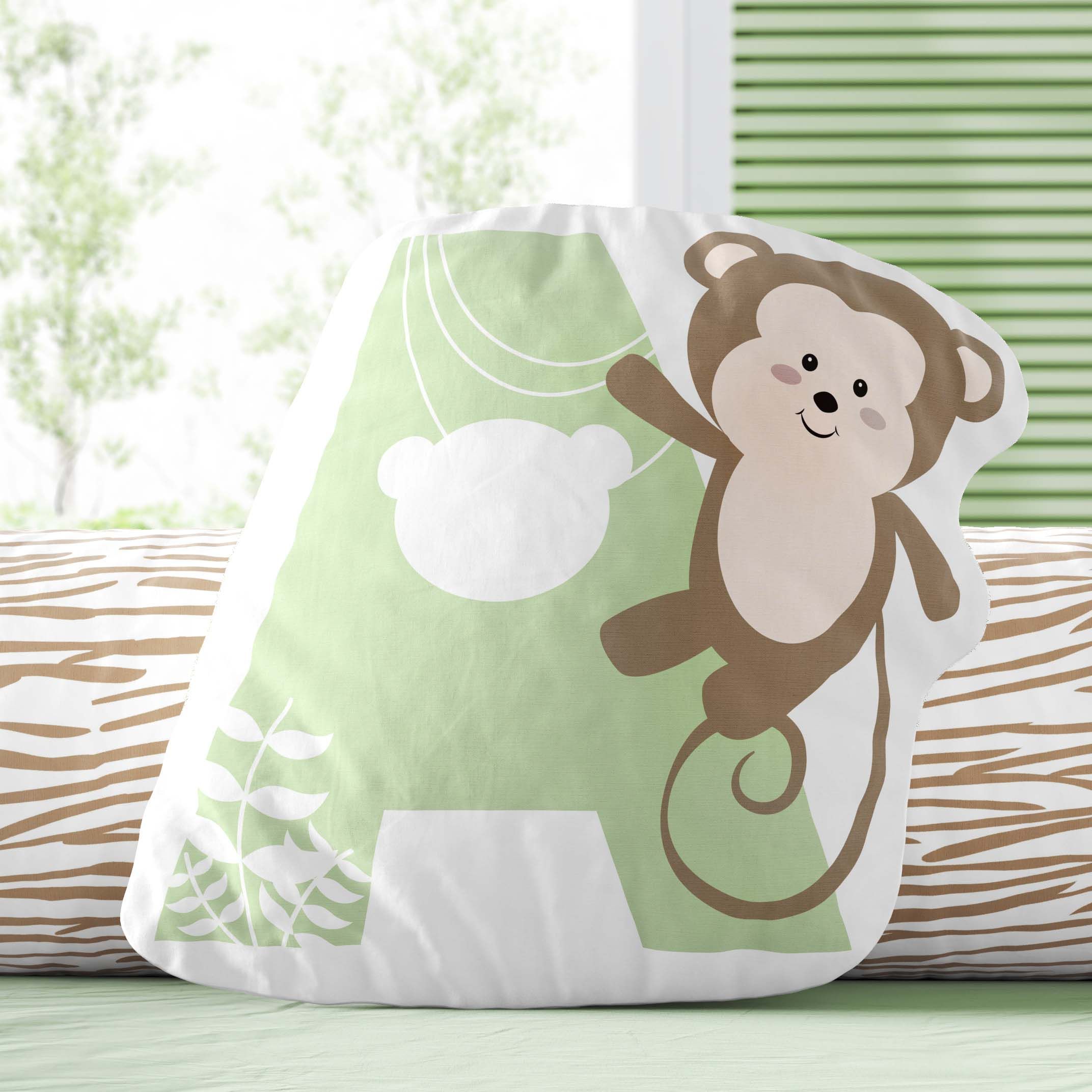 Almofada Amiguinhos Safári Letras de A a Z