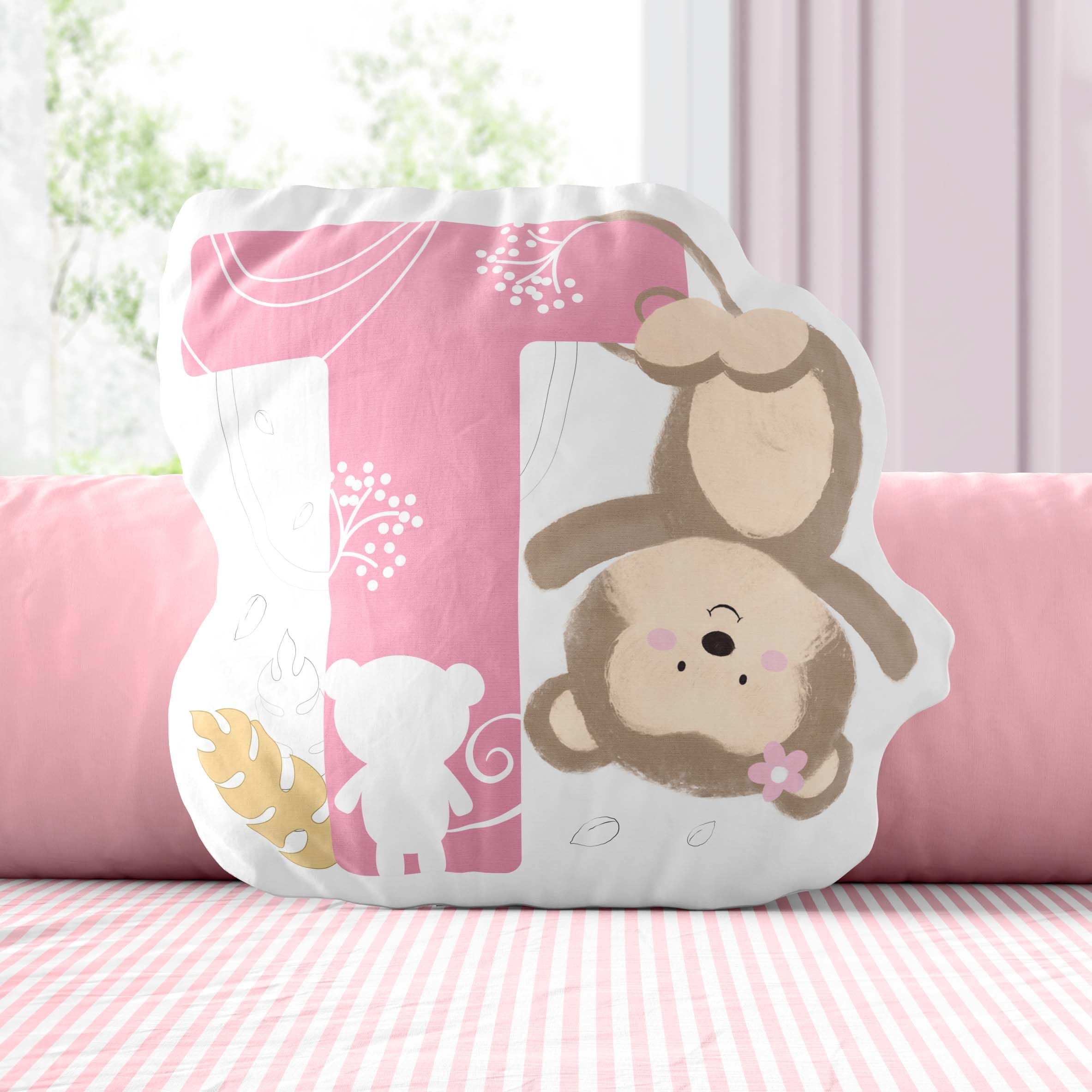 Almofada Safári Aquarela Letras de A a Z