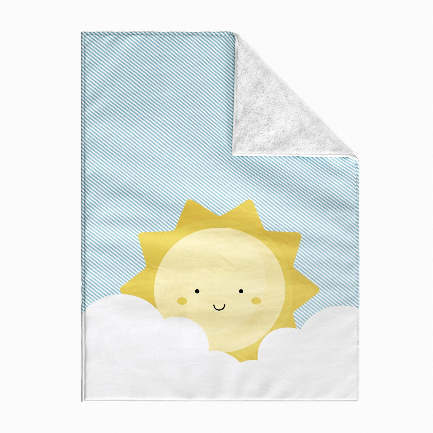 Manta Dupla Face com Soft Nuvem de Algodão Colorido 1M