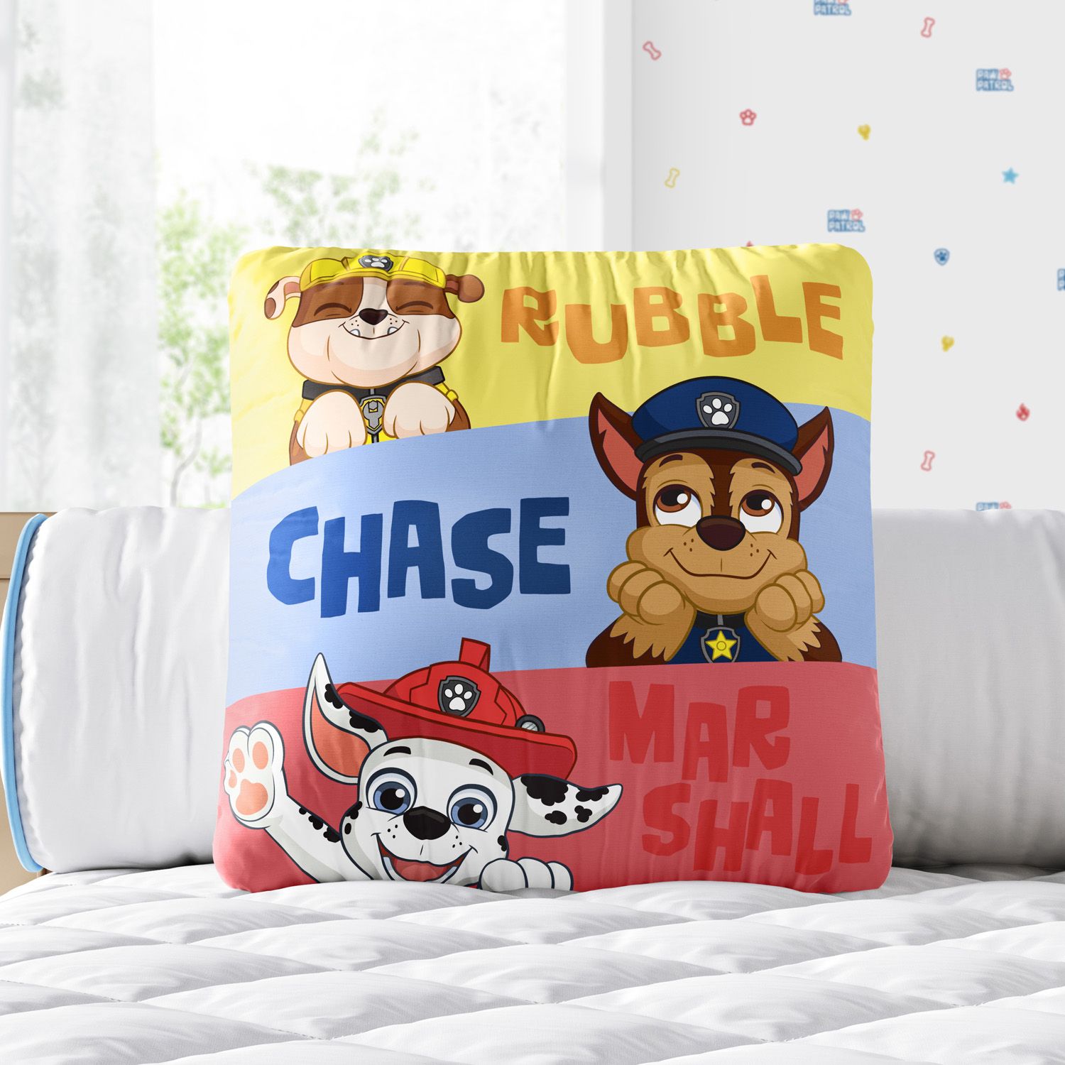 Almofada Quadrada Amigos Patrulha Canina