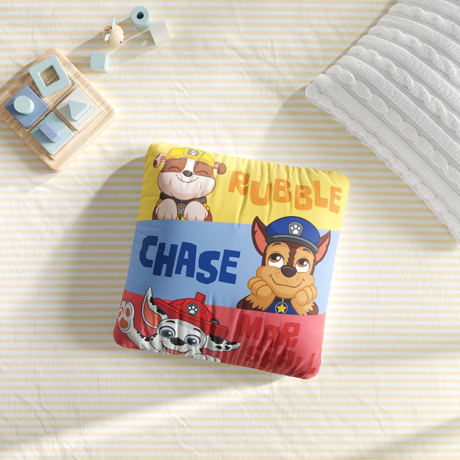 Almofada Quadrada Amigos Patrulha Canina