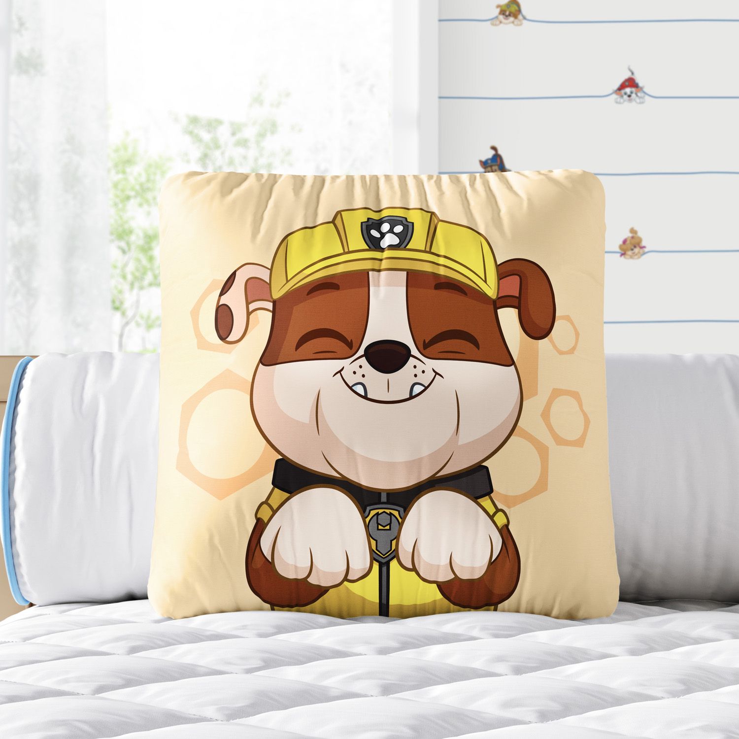 Almofada Quadrada Rubble Patrulha Canina