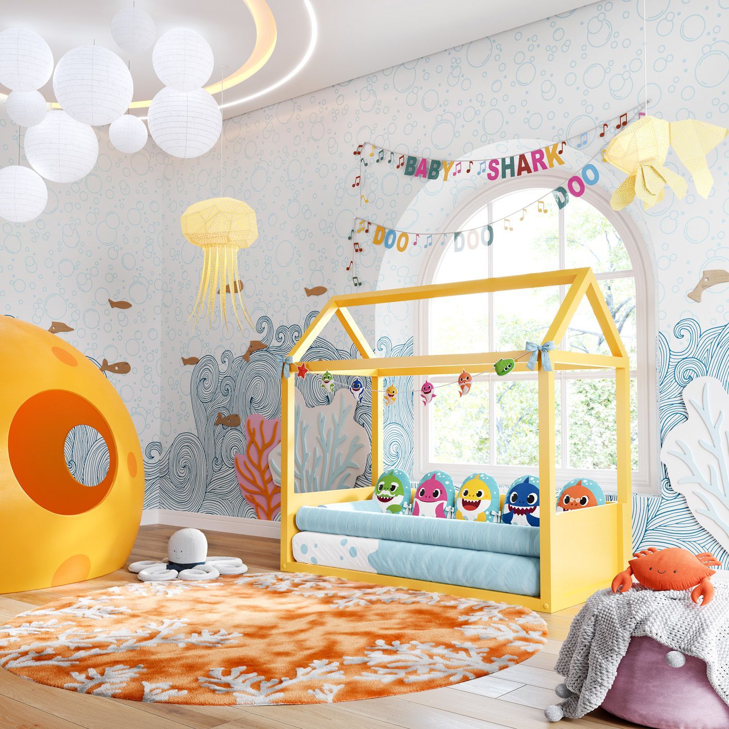 Almofada Grandma Baby Shark