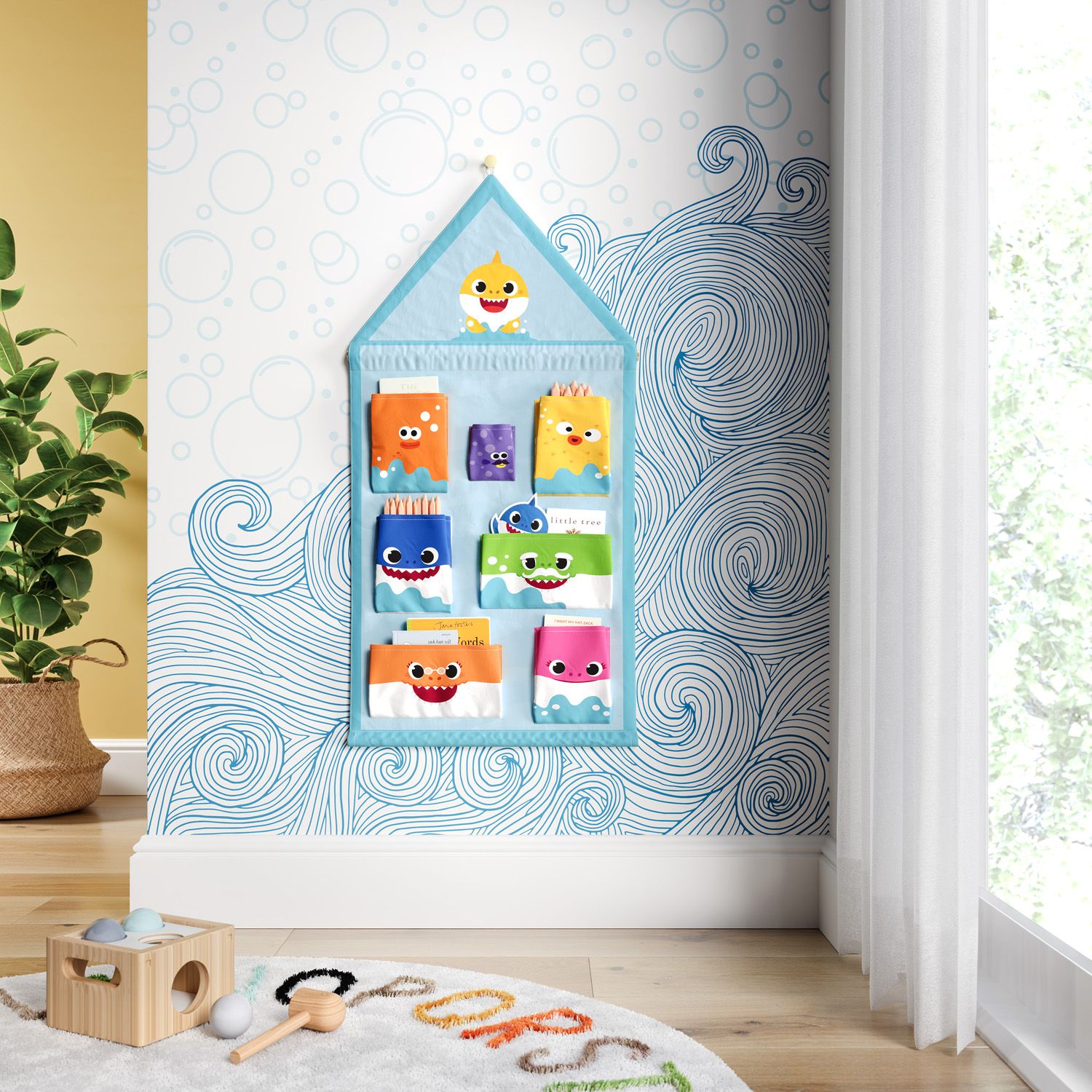 Porta Brinquedos Baby Shark