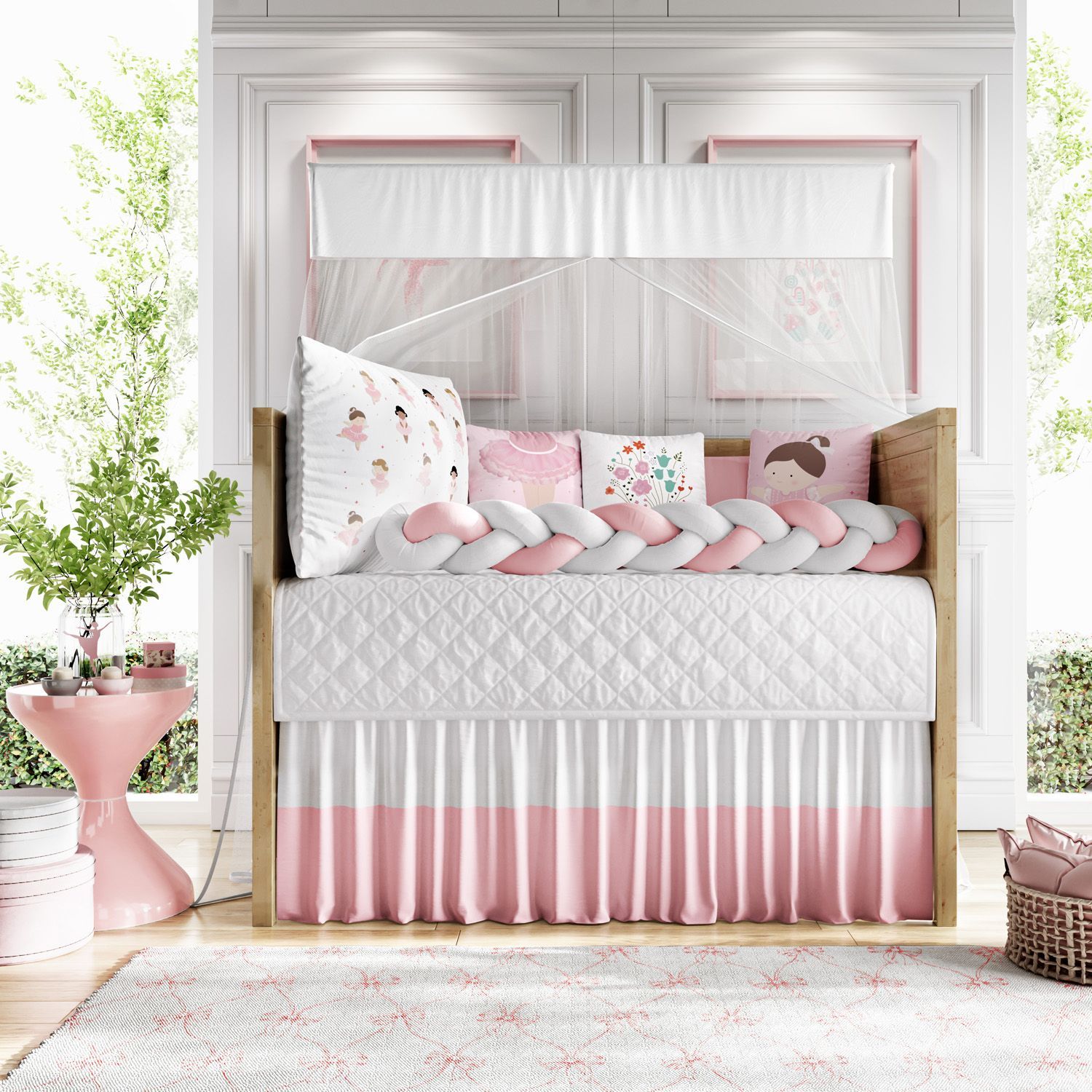 Kit Berço Trança Bailarinas Baby