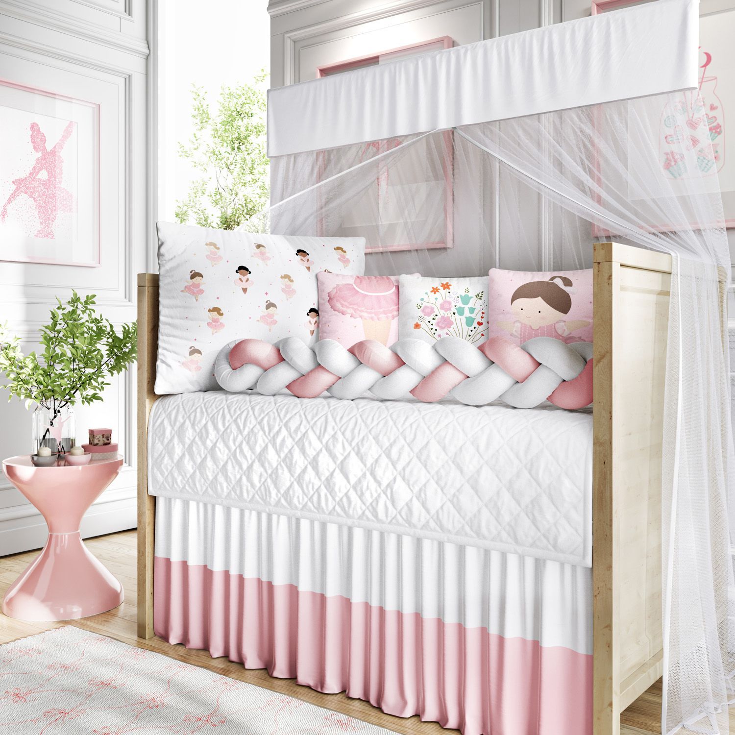 Kit Berço Trança Bailarinas Baby