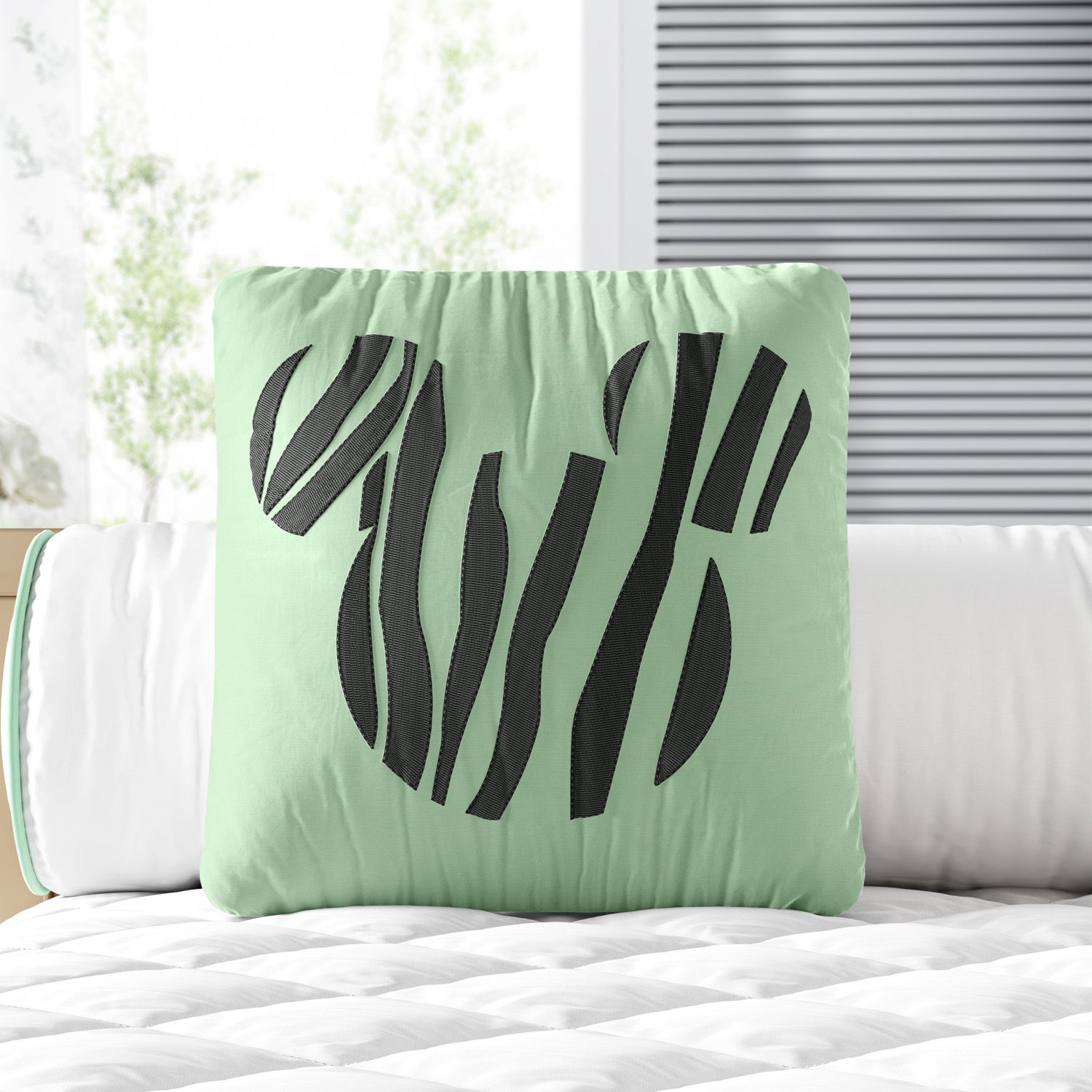 Almofada Quadrada Mickey Mouse Safári Verde