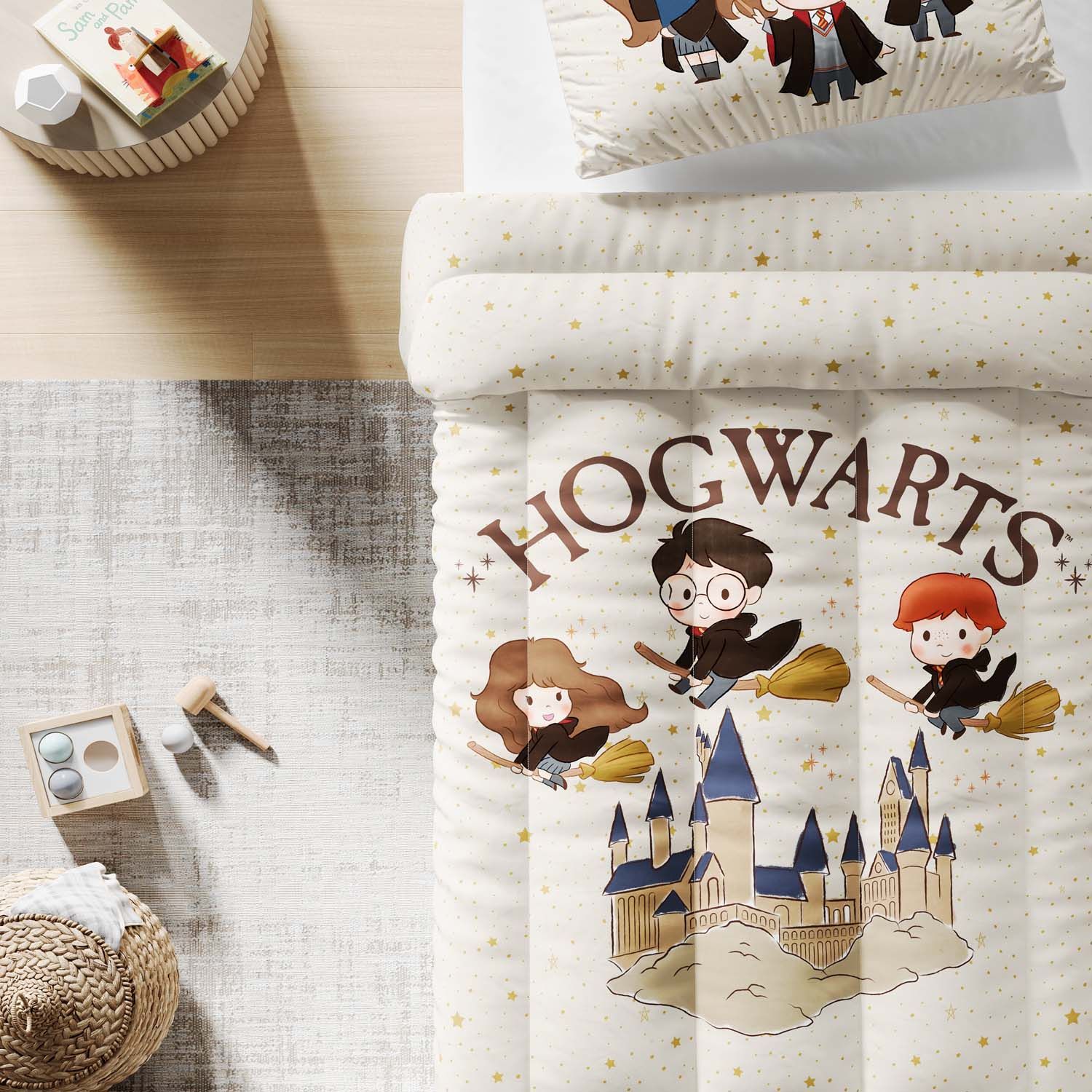 Edredom Infantil Solteiro Harry Potter Hogwarts