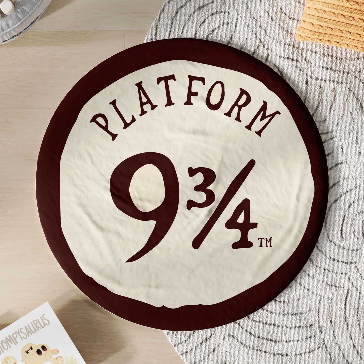 Tapete Redondo Harry Potter Plataforma 9 ¾ 90cm