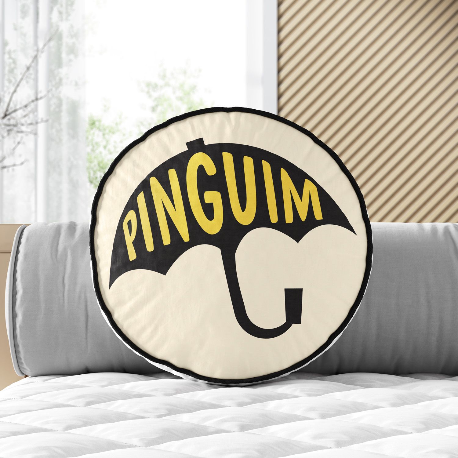 Almofada Redonda Pinguim Batman