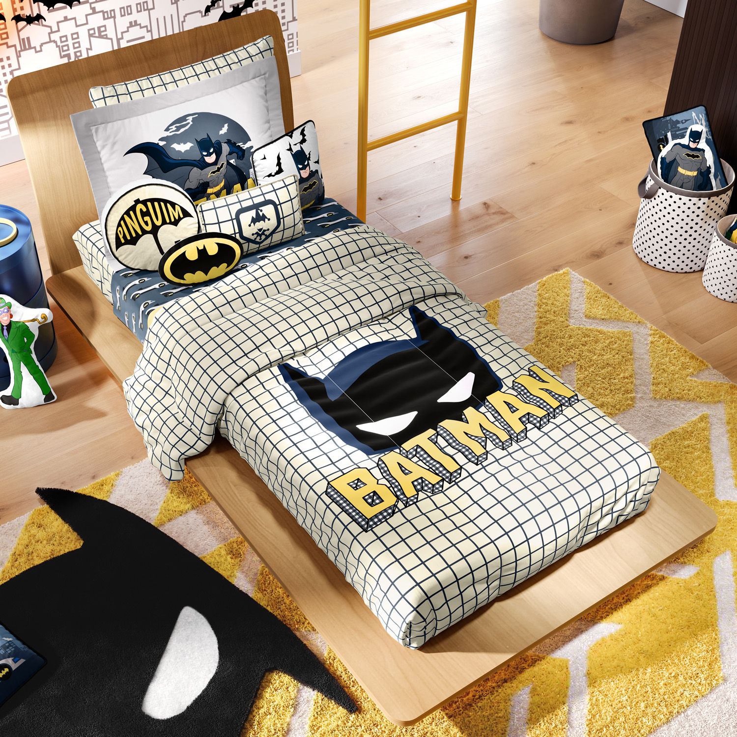 Edredom Infantil Solteiro Batman