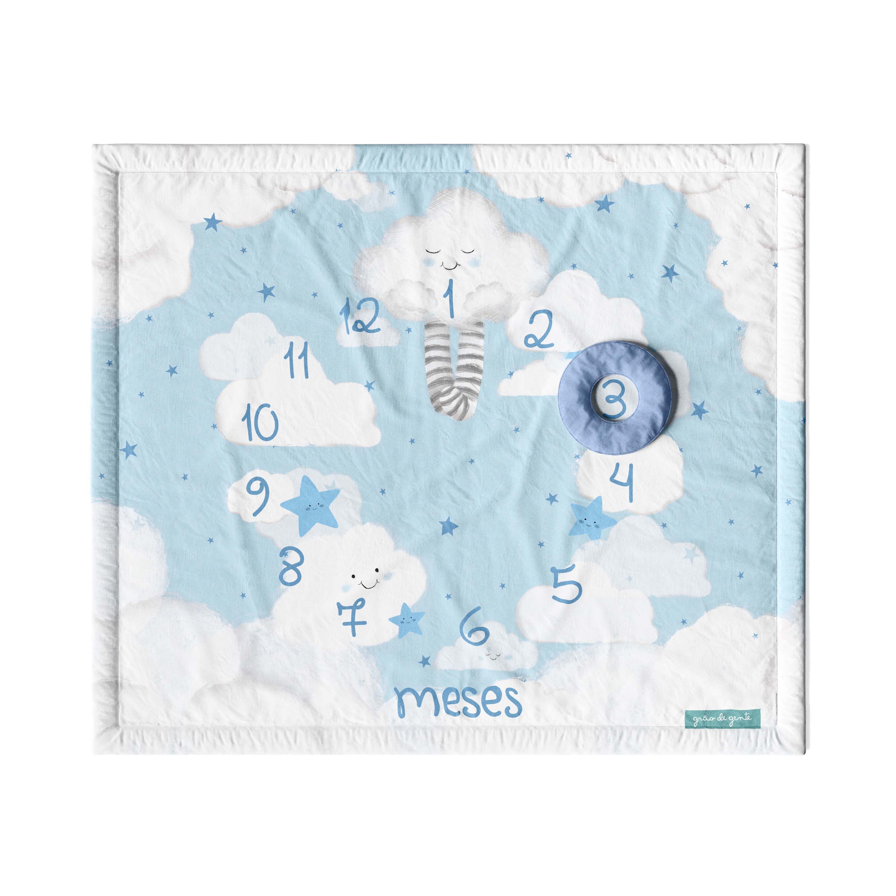 Tapete Mesversário Nuvem de Algodão Rosa