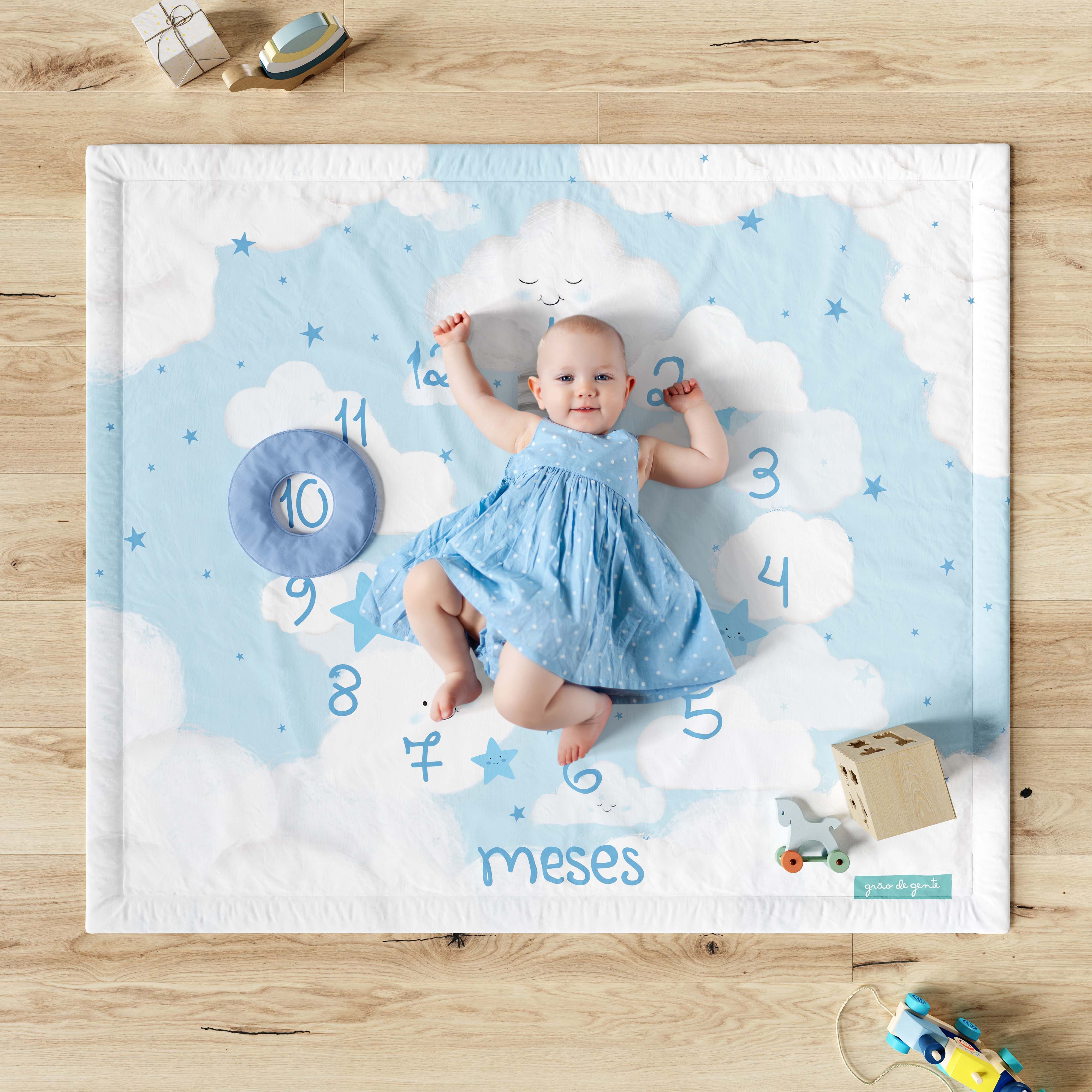 Tapete Mesversário Nuvem de Algodão Rosa