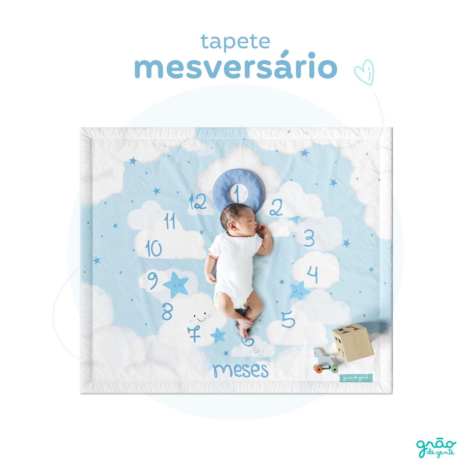 Tapete Mesversário Nuvem de Algodão Rosa