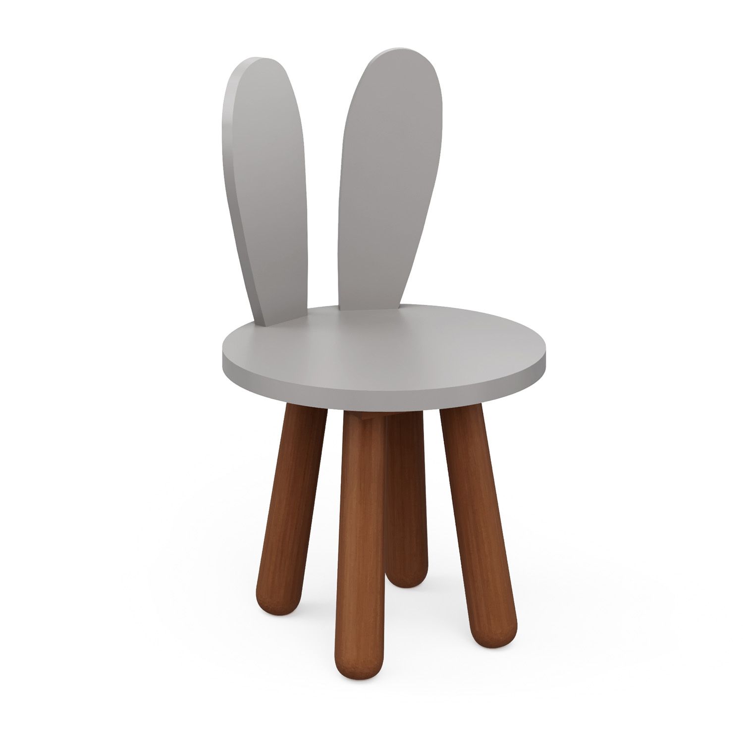 Cadeira Infantil Branco Orelhinhas Coelho