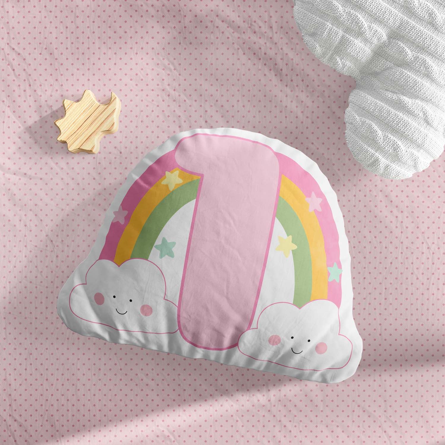 Almofada Mesversário Arco-íris