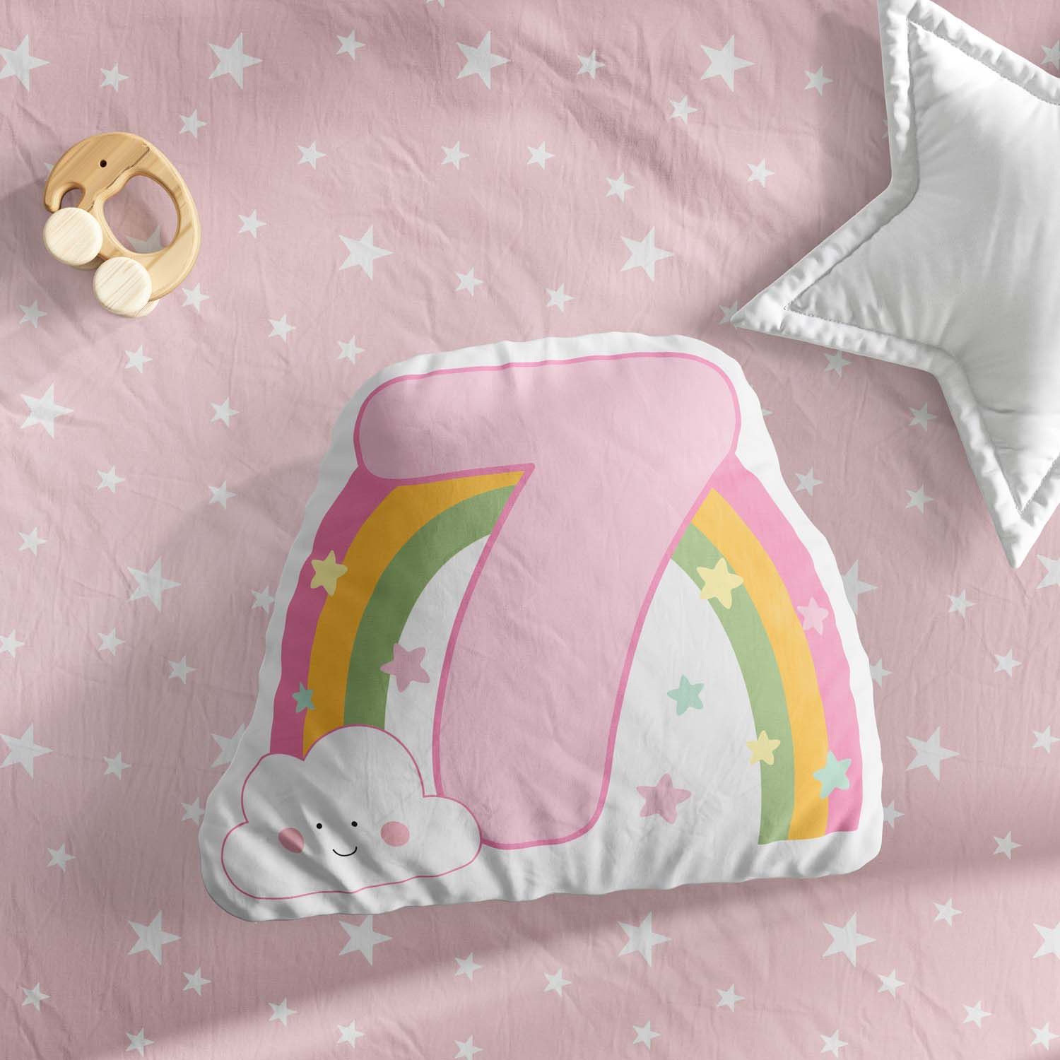 Almofada Mesversário Arco-íris